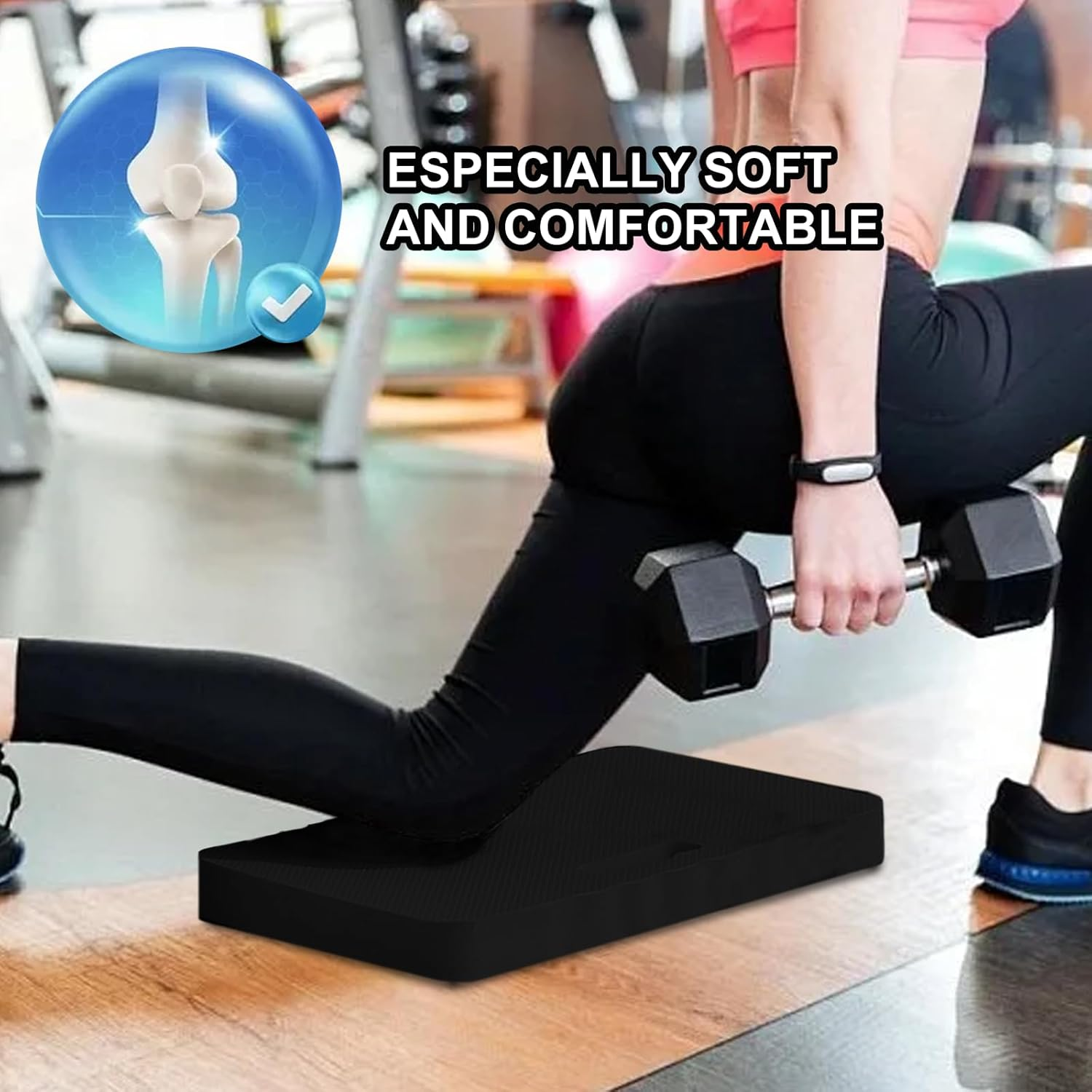 KXVXXV Knee Cushion Garden, Pack of 2 Knee Cushions for Work and Gardening, Knee Board Made of High Density Foam, Knee Pad Work, Knee Pads, Gardening, 43 X 28 X 3.7 Cm image number 1