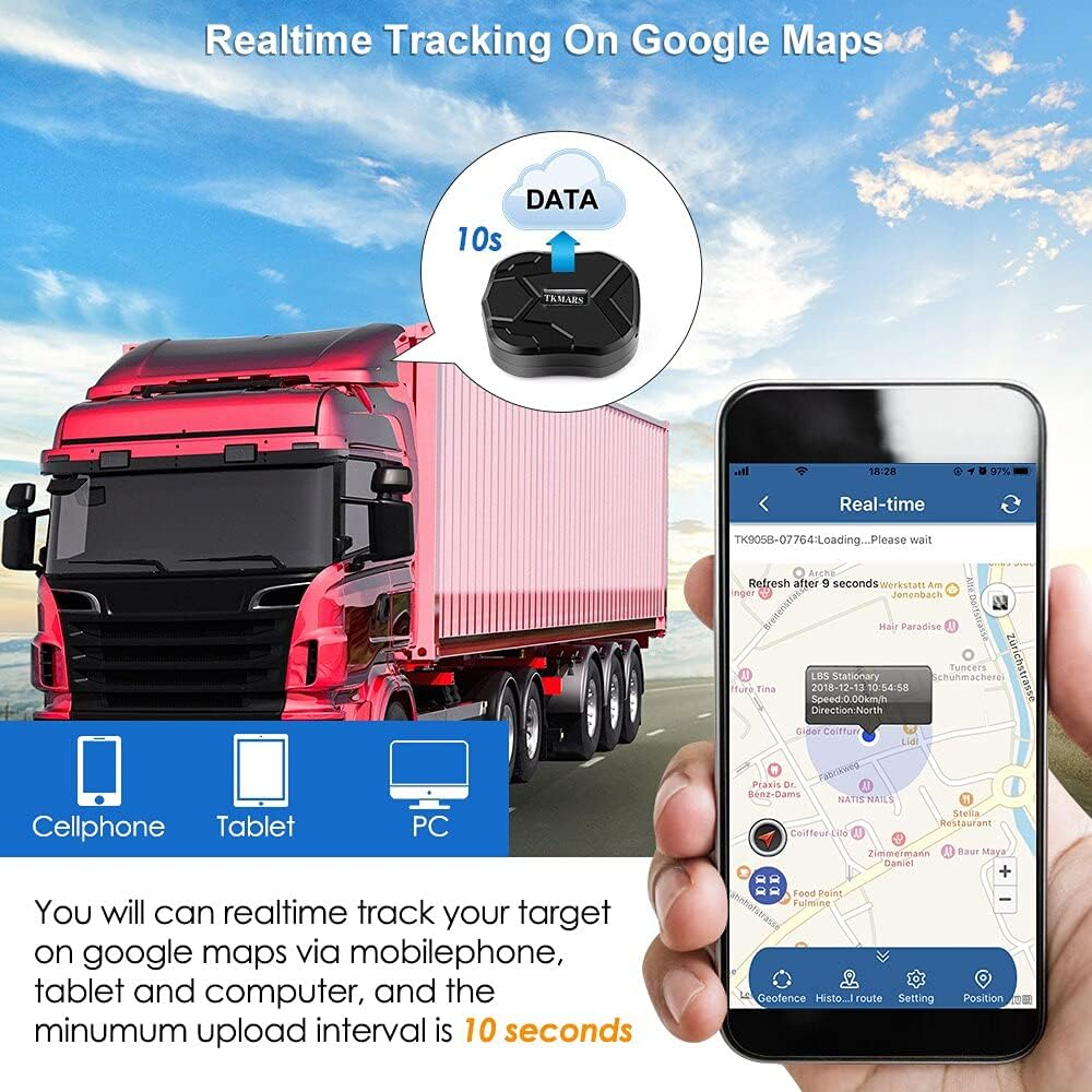 Winnes GPS Tracker for Vehicles 4G LTE Car Tracker Device Hidden up to 100 Days Long Battery Rastreador GPS Para Carros Strong Magnetic Tracker Device for Vehicles Fleet Trailer anti Theft TK905B image number 3