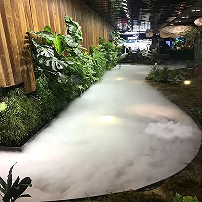 12 Heads Mist Maker Ultrasonic Mist Fogger Air Humidifier Water Fountain Fog Maker Machine Stainless Steel Fogger image number 6