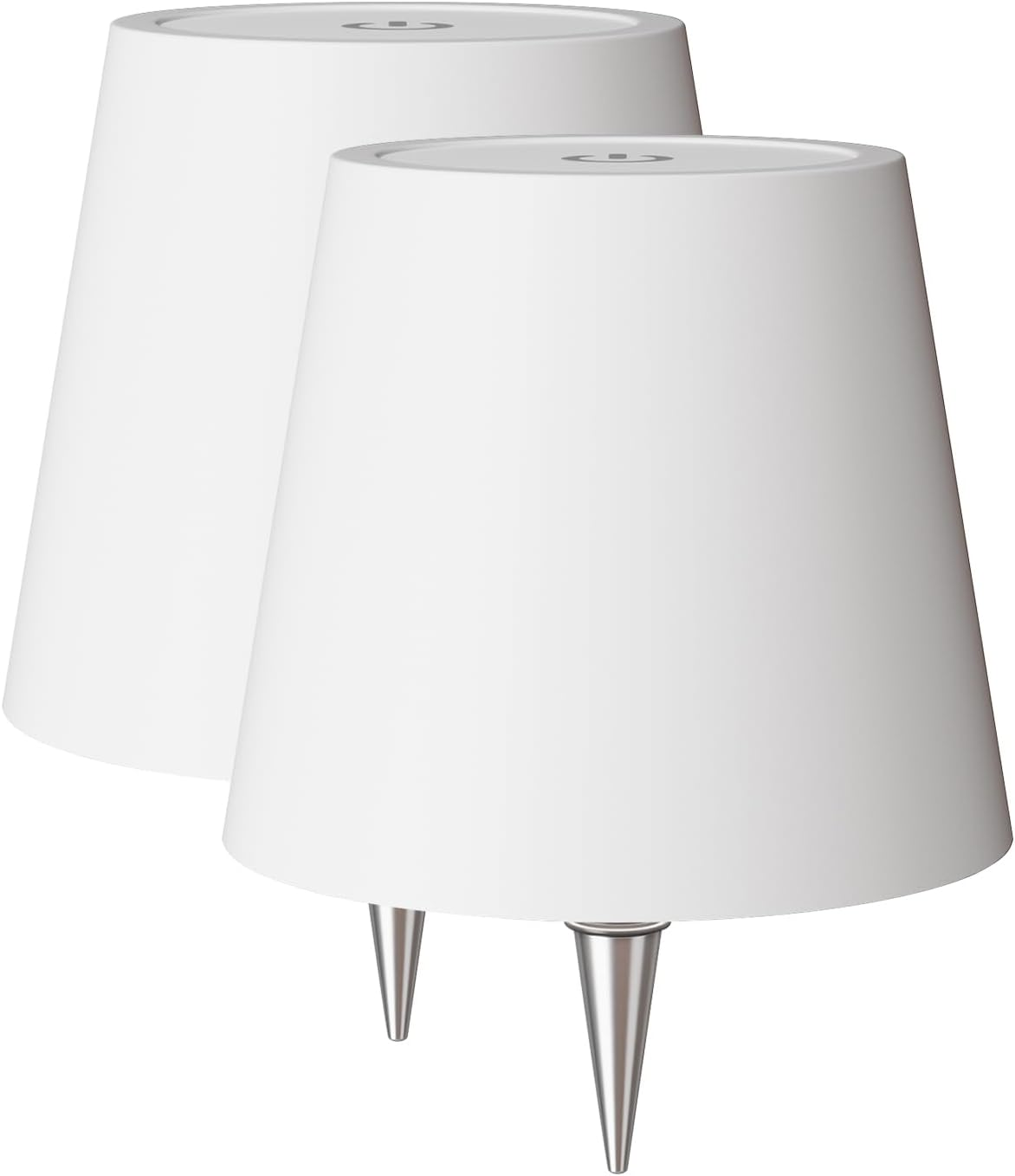 Nulmvic 2 Pack Wireless Bottle Lamp Shade - Portable LED Wine Bottle Lamp with Stopper, 3 Color Stepless Dimming Rechargeable Touch Wine Bottle Lights for Any Liquor Bottle Bars Restaurants-White image number 6