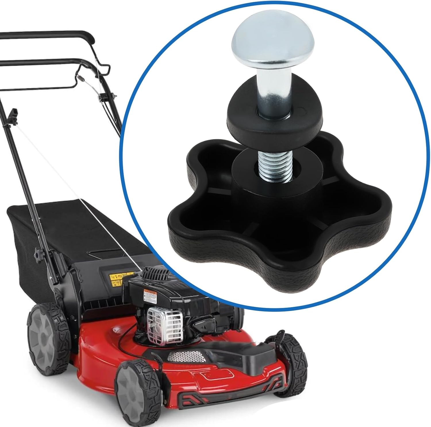 Emsea 4Sets Handle Knob and Screw Compatible with Toro Lawn Mowers with Multiple Compatibility image number 3