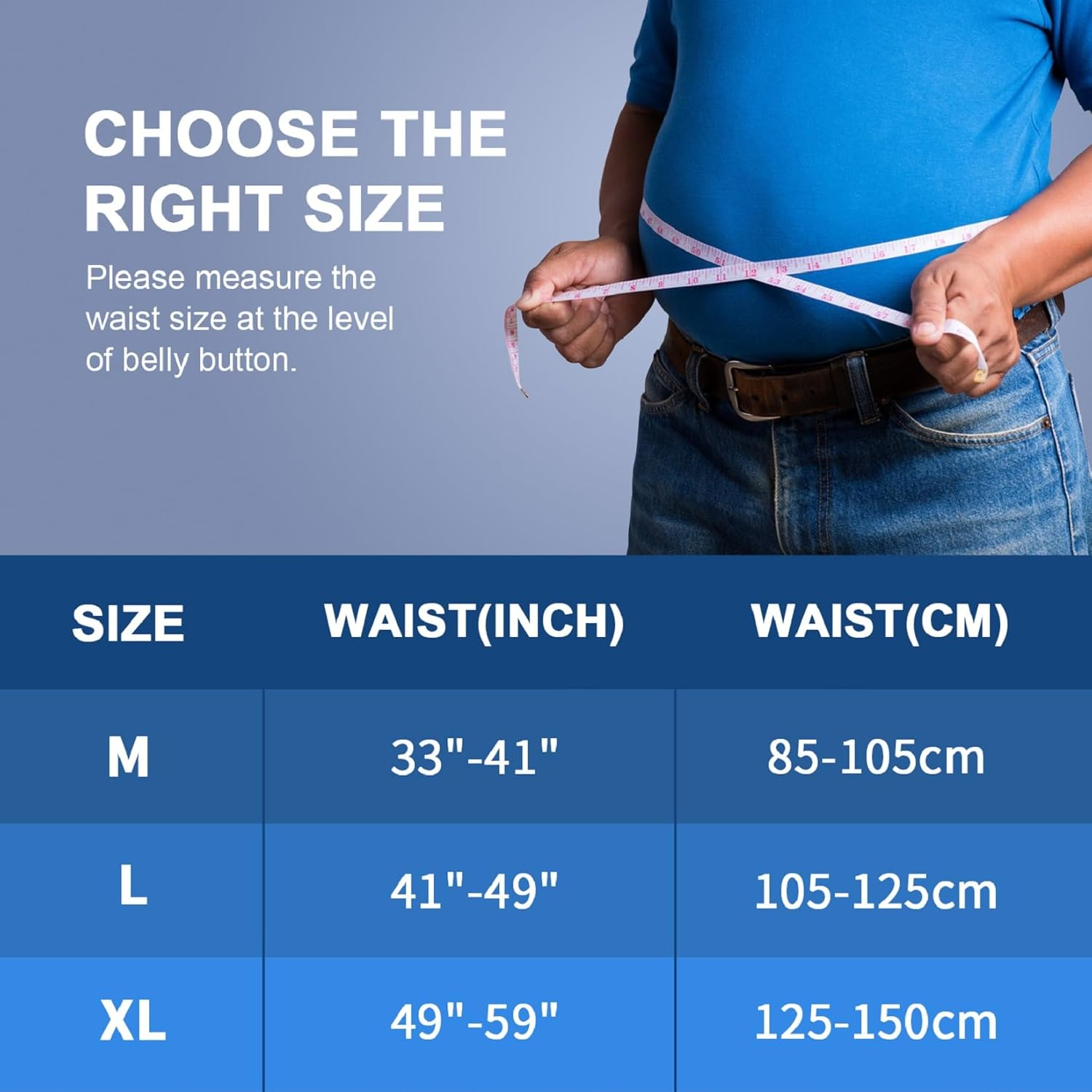 HONGJING Massage Back Support Belt with Heat for Instant Lower Back Pain Relief, Cordless Lumbar Massager Belt Rechargeable with 3 Heating Levels & 4 Massage Modes for Men Women(Xl) image number 3