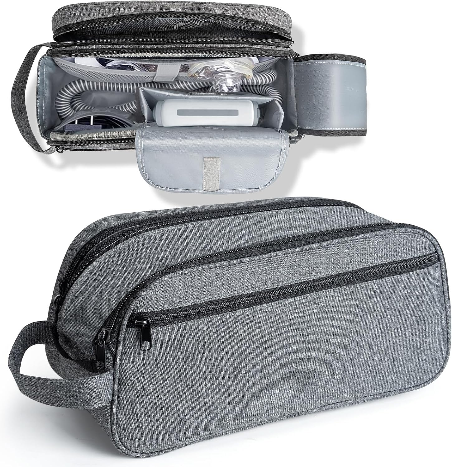 CPAP Travel Bag for Resmed Airmini Machine, Portable Storage Organizer Case Fits for CPAP Machine and Accessorie, Grey image number 6