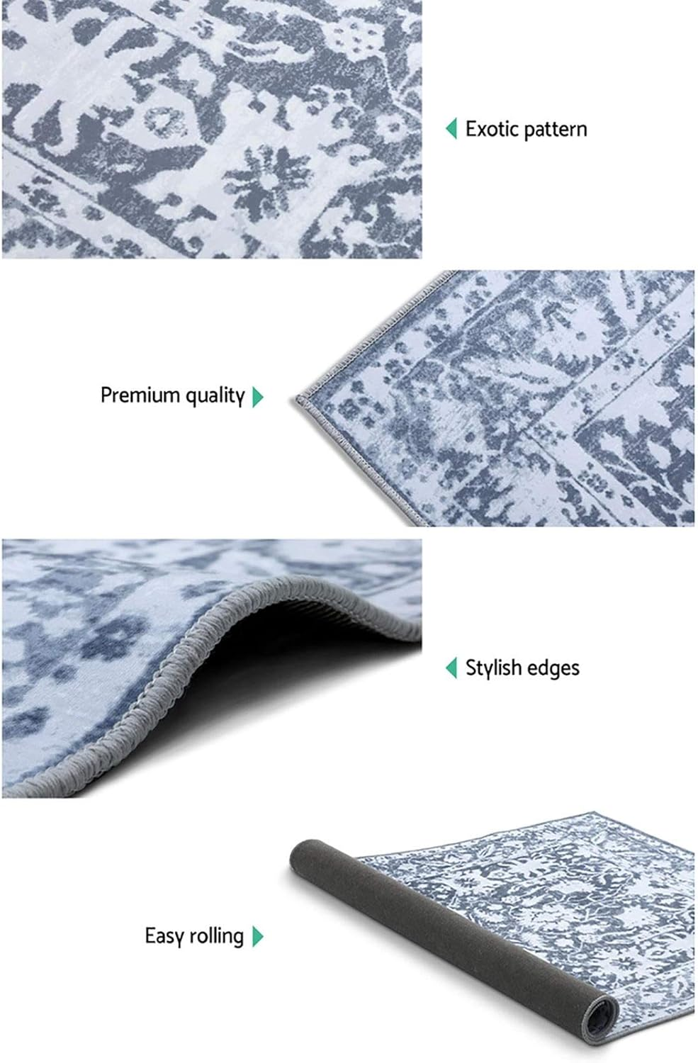 Artiss Floor Rugs, 200 X 290Cm Floors Runner Area Rug Multicoloured image number 7