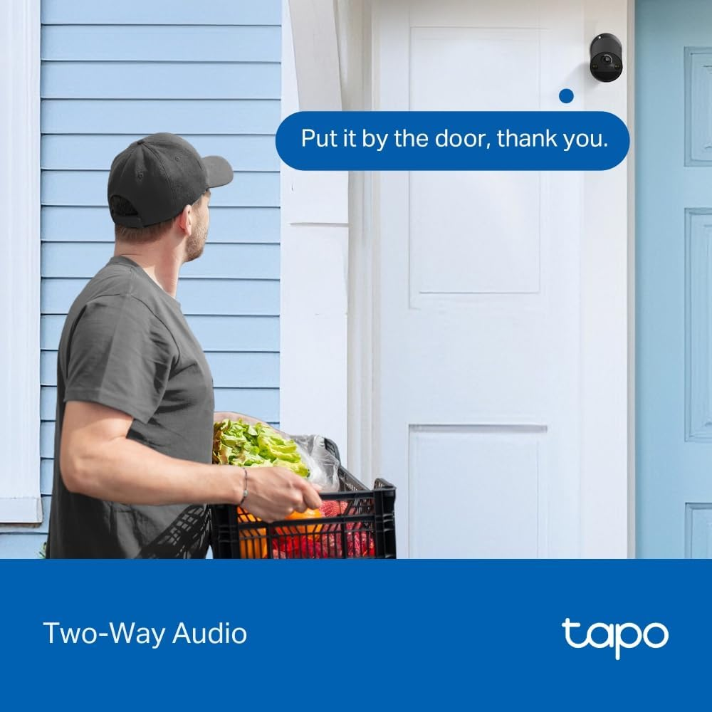 Tapo Tp-Link Battery-Powered Outdoor Security Camera, Wireless, 2K 3MP, IP65, Color Night Vision, Smart Person Detection & Notification, No Hub Required, SD Card Slot, App Control (Tapo C411) image number 5