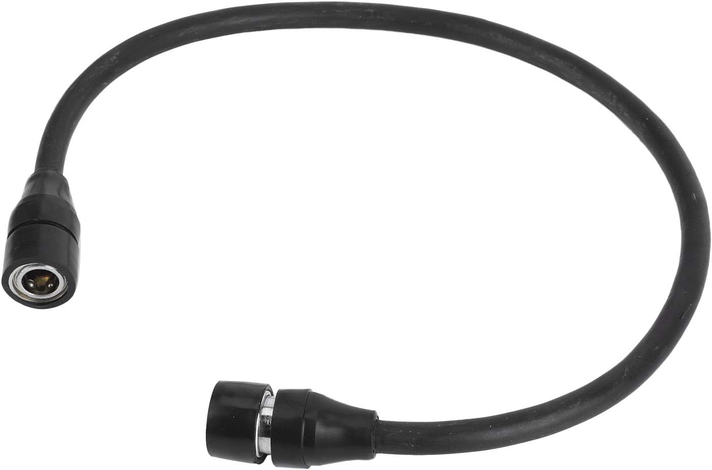 23.6In Highpressure Inflator Hose Doubleend Air Pump Quick Connection Female Connector for Inflators and Compressors Rubber Black