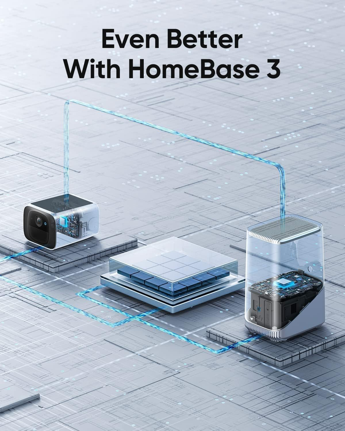 Eufy Security S220 Solocam Solar Security Camera Outdoor Wireless, Continuous Power, 2K Resolution Home Security Camera, 2.4 Ghz Wi-Fi, No Monthly Fee, Homebase 3 Compatible (2-Pack) image number 3