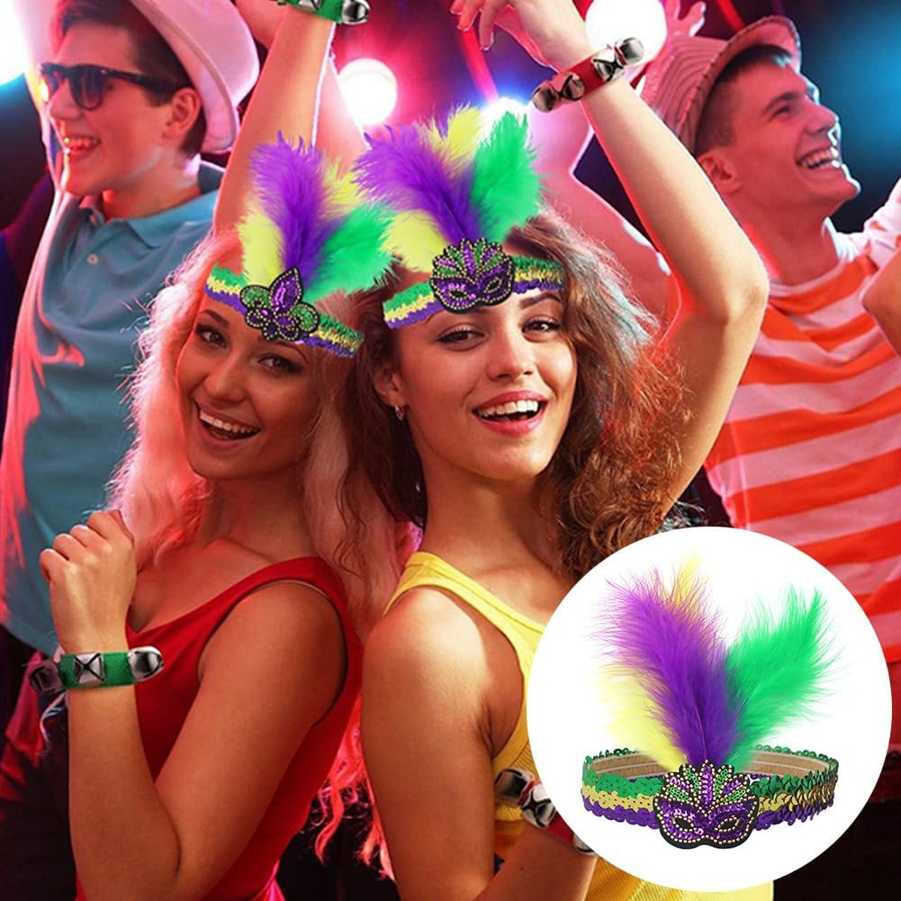 Carnival Headpiece, Colourful Feather Hair Bands, Feather Headband, Wedding Headpiece, Women'S Parrot Costume, Colourful Feathers Fascinator image number 1