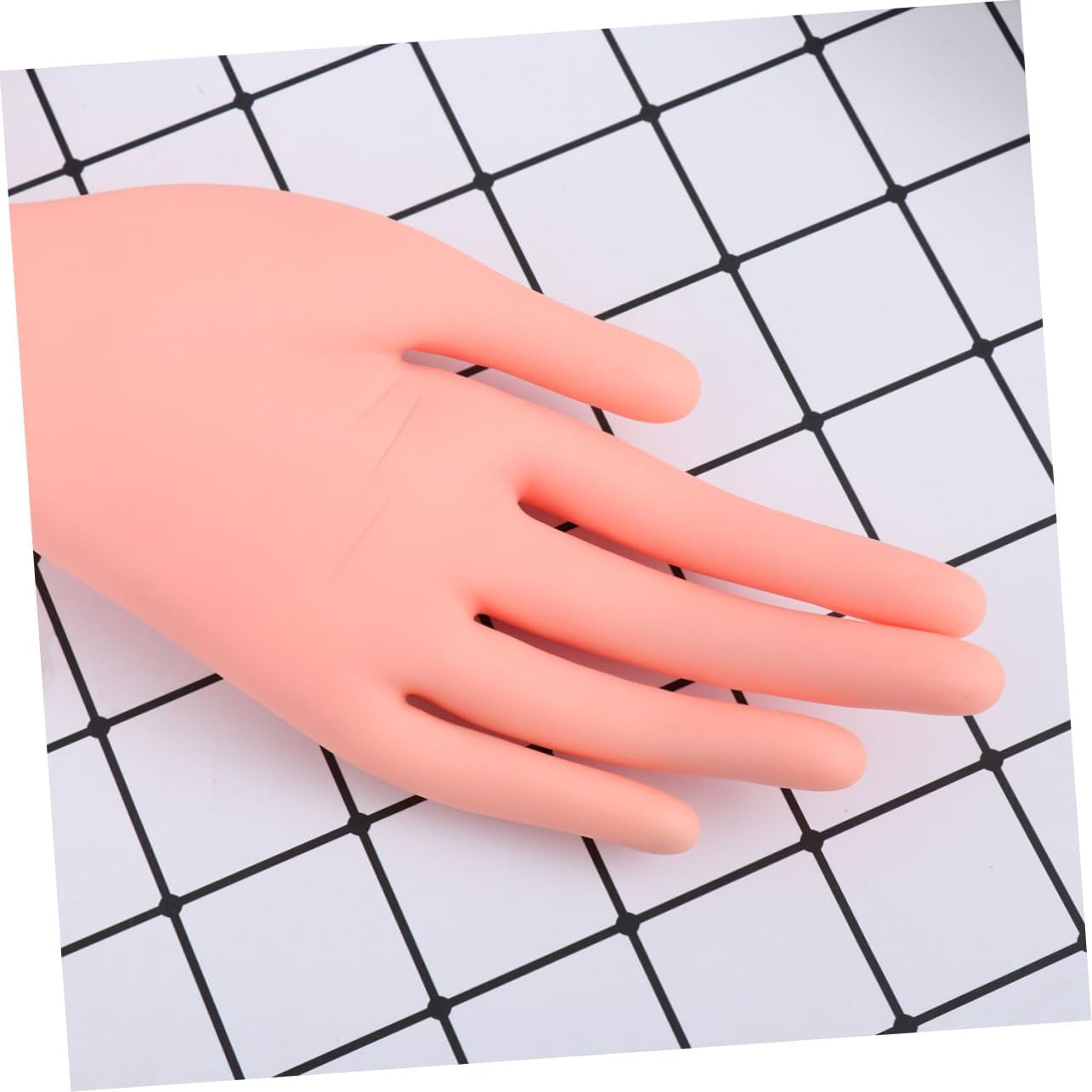 FOMIYES Nail Tip Practice Hand Model Movable Bendable Fake Hand for Manicure Nail Tools Accessories