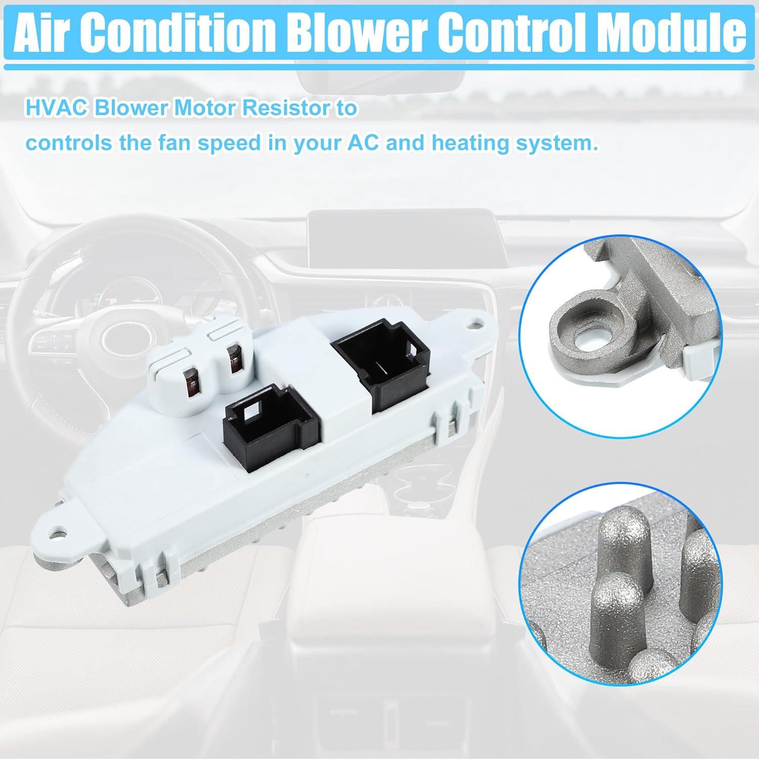 ACROPIX HVAC Heater Blower Motor Resistor Regulator Module Fit for Mercedes-Benz GL350 GL450 GL550 GL63 AMG 2013-2016 No.1669066300/A1669064001 - Pack of 1 image number 4