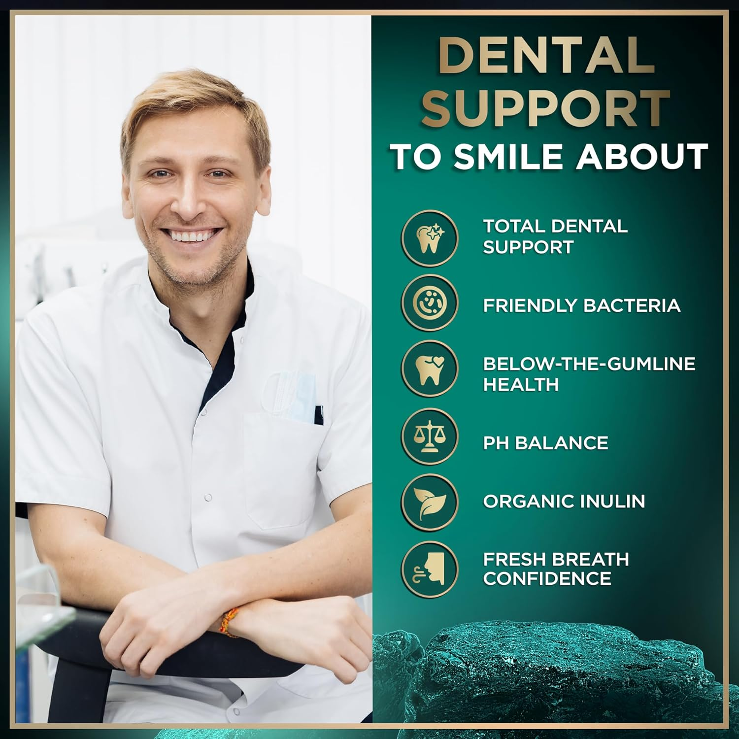 WILD FUEL Oral Probiotics for Teeth,Bad Breath,Gum Health - 3Bn CFU K12 Lactobacillus Paracasei,Salivarius Dental Probiotic Best Breath Mints 90 Fresh Mint Tablets,Pack of 2,0.132 Kilograms image number 2