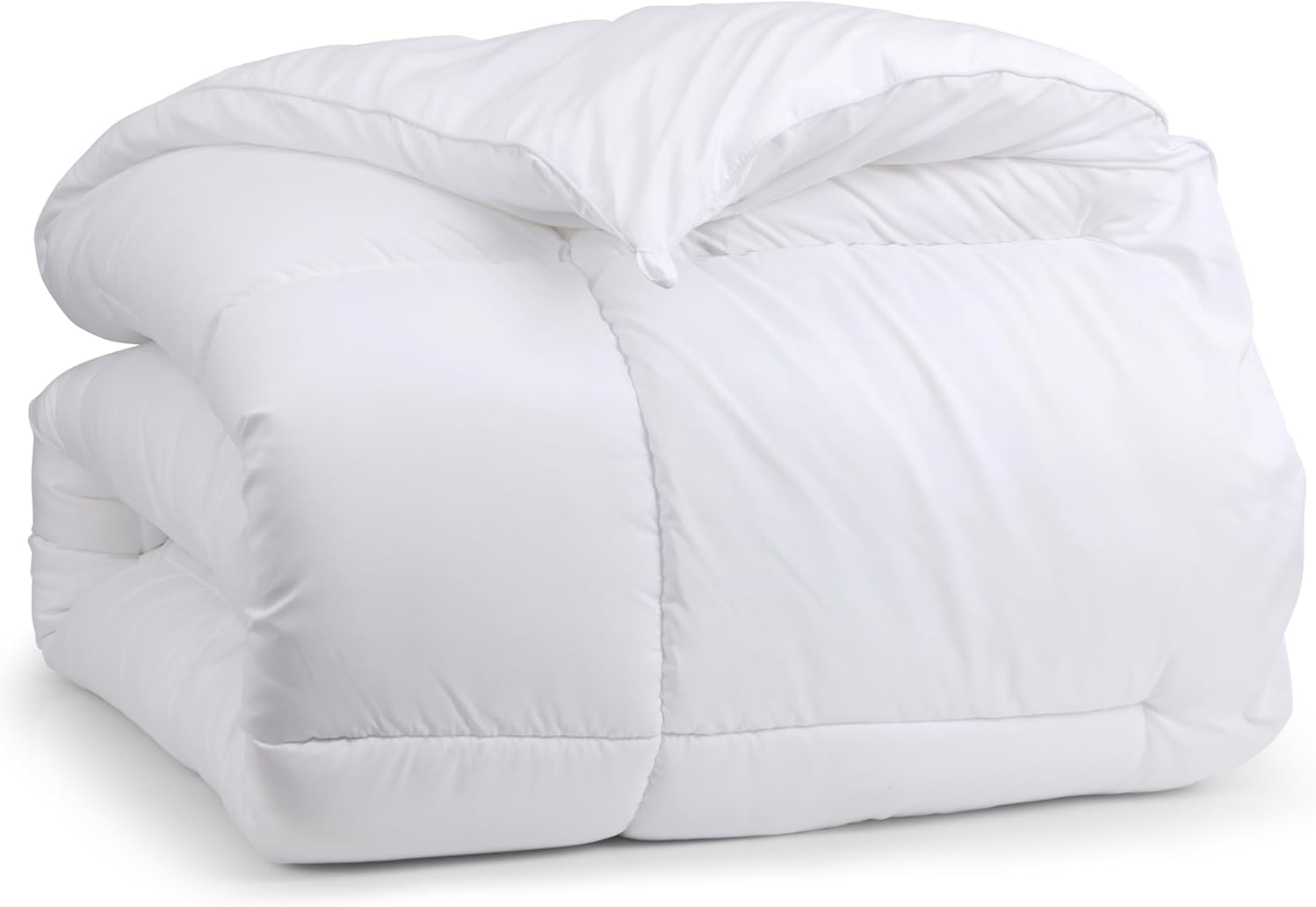 NY Threads Queen Comforter, Microfiber Duvet 370GSM, Box Stitched and Soft Quilt 210X210 Cm (White) image number 2