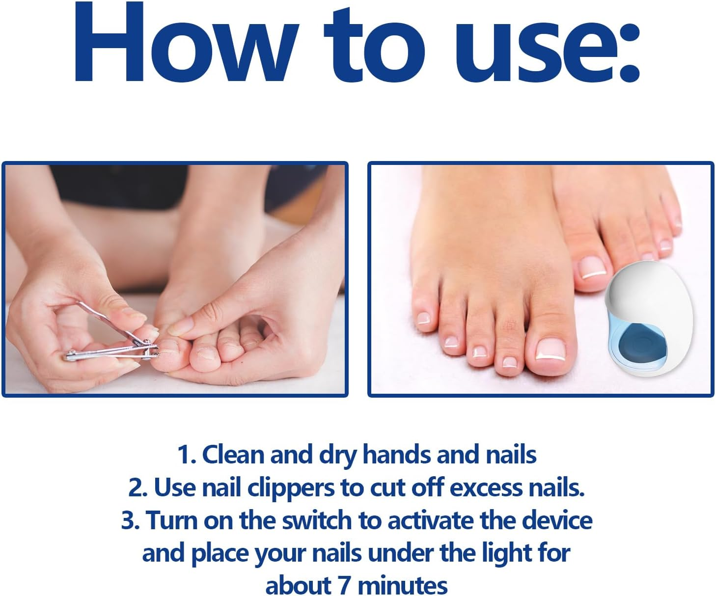 Mingzhe Laser-Nail Device Nail Fungus Cleaning Laser Device Nail Fungus Laser Treatment for Damaged Discolored Thick Toenails & Fingernails image number 3