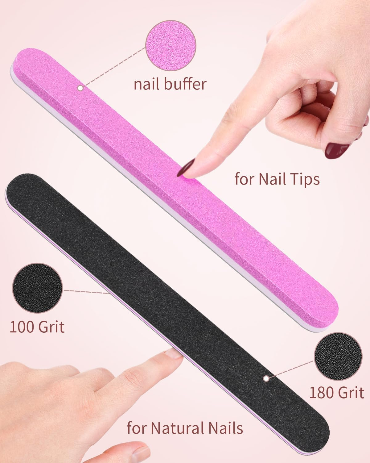 MORGLES 500PCS Clear Acrylic Nail Tips - French Half Cover Fake Nails with Glue, Nail File, Clipper, Cuticle Fork for Nail Art