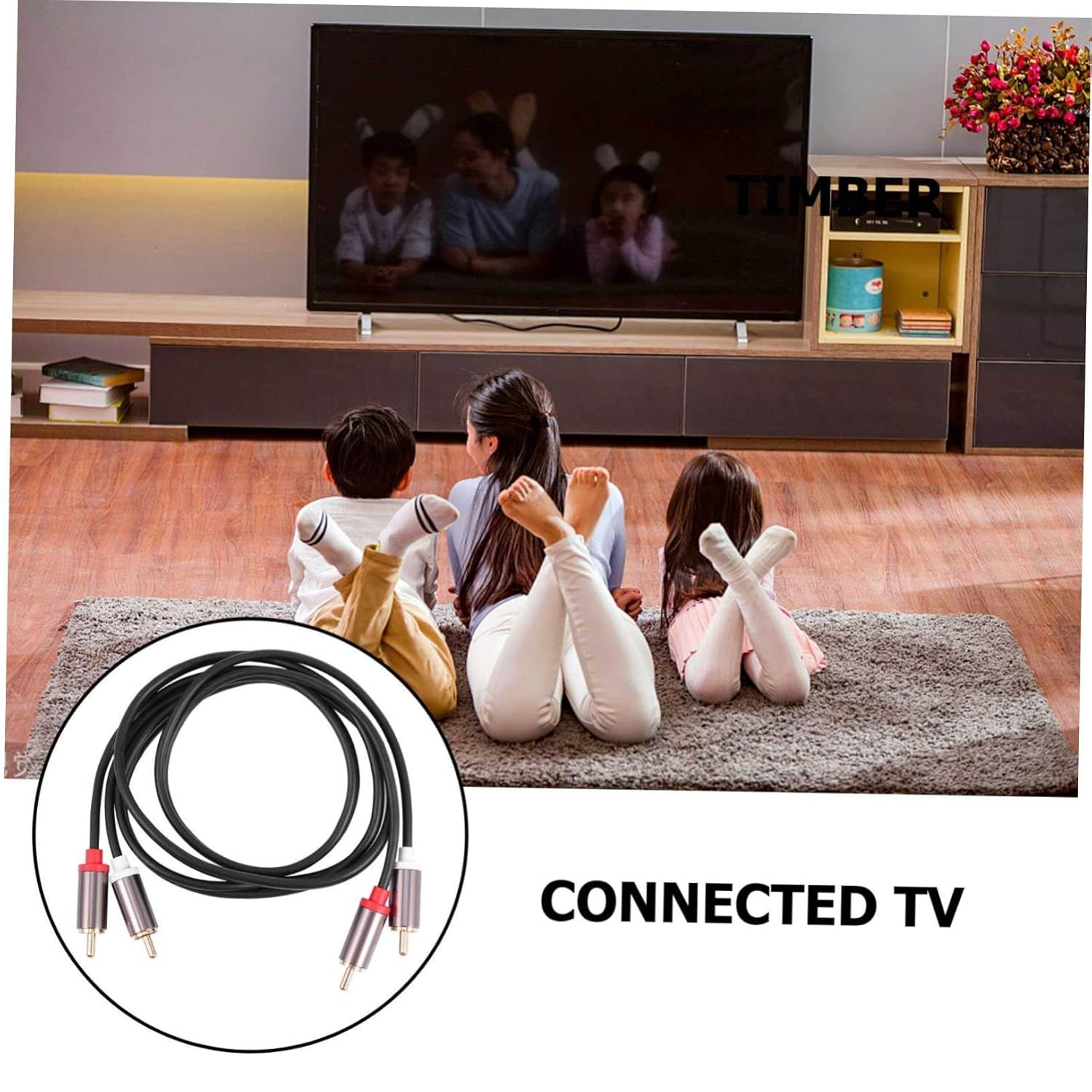 MOLUCKFU Male to Male Audio Cable Cable for Home Theater HDTV Gaming Consoles for Connections image number 6