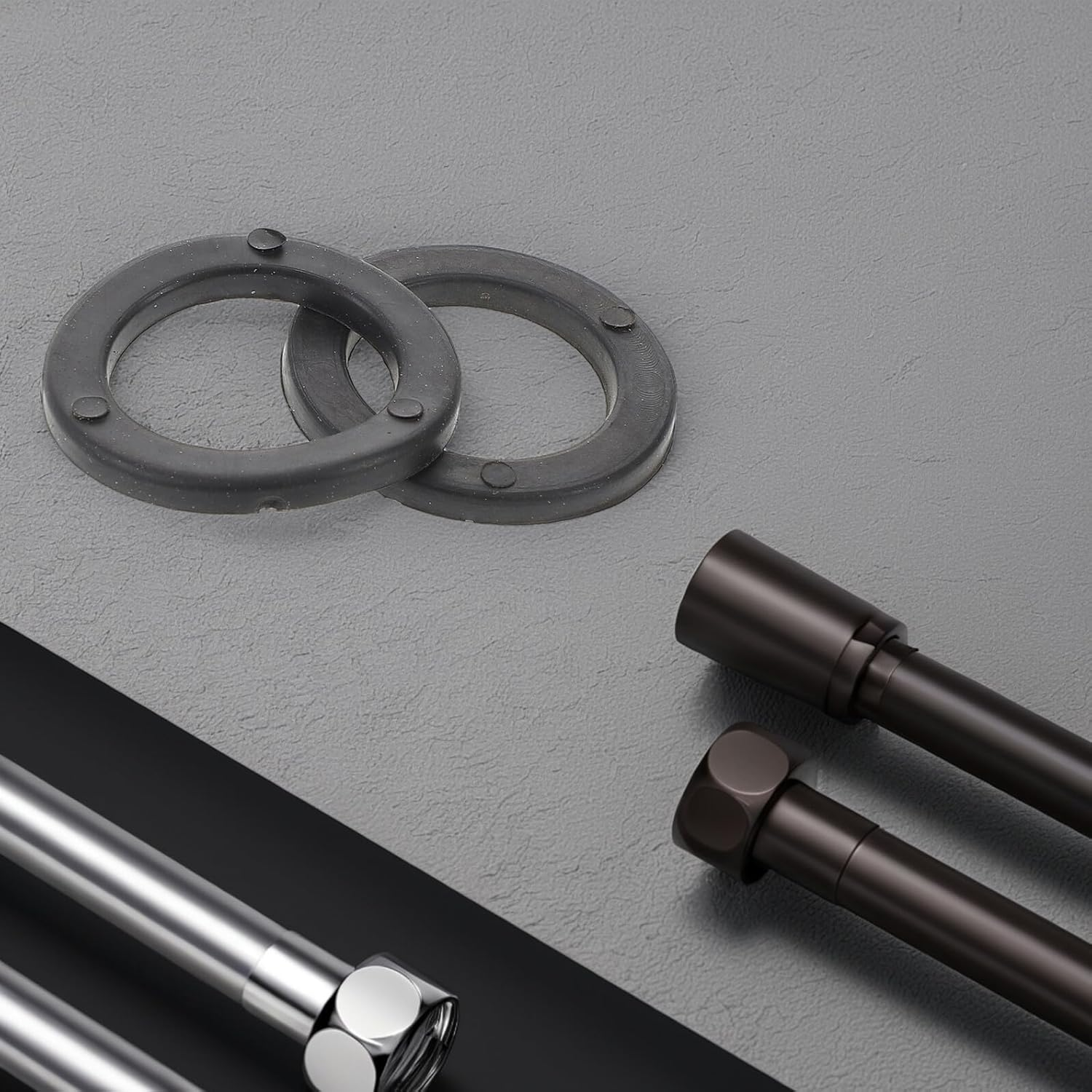 JOINPAYA 20 Pcs Dumbbell Bar Rubber Washers Spinlock Collars for Weightlifting Fitness Training Elastic Hardware for Home and Gym Exercise Equipment Easy Installation