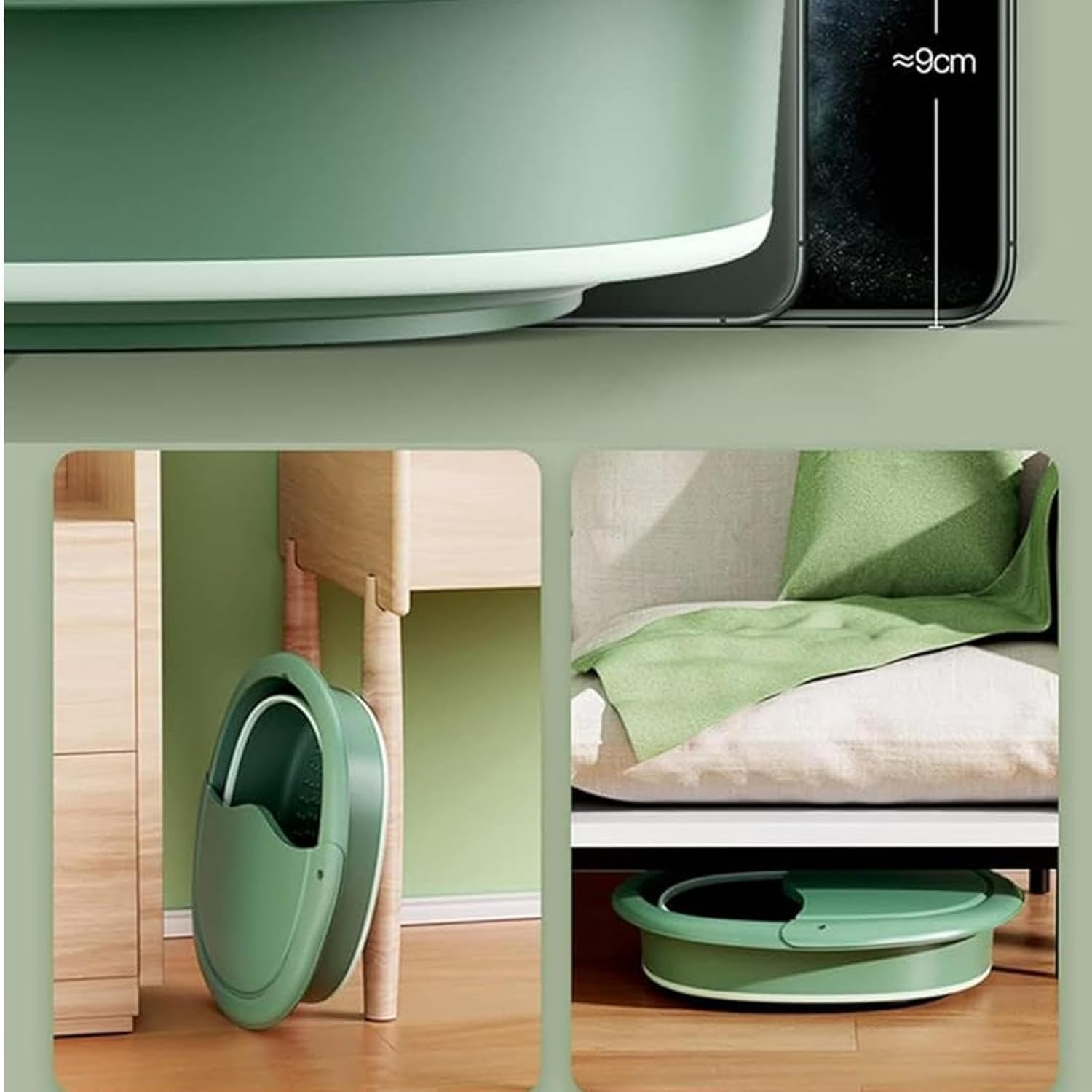 Bucket for Soaking Feet - Foldable Foot Washing Basin Tub with Thermal Insulation - Pedicure Soak Tub for Feet Bath, Washing Face, Washing Towels, Washing Clothes