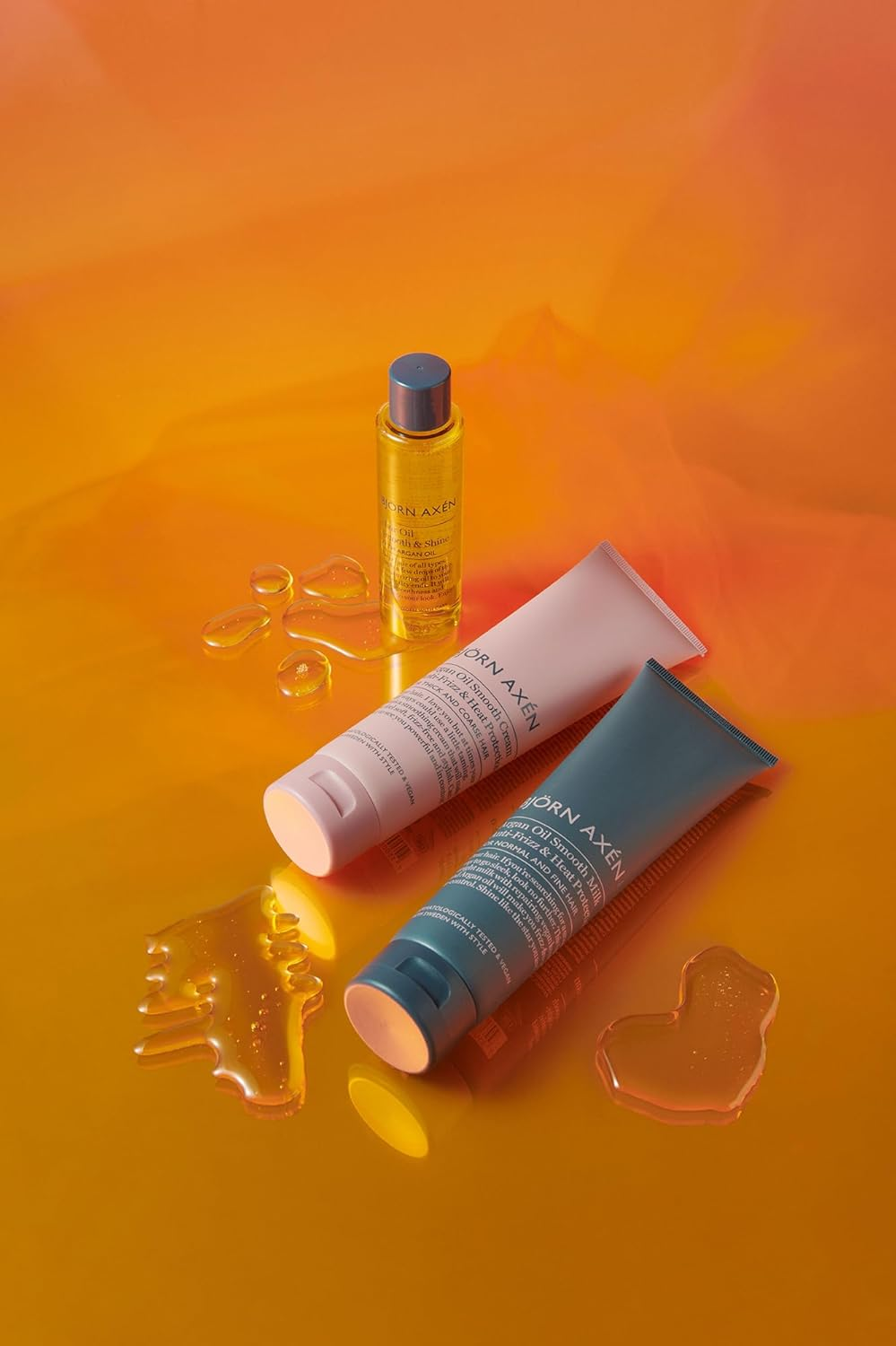 BJORN AXEN Argan Oil Smooth Milk Styling Cream, 150Ml, Reduce Frizzy Hair, Increase Elasticity for Soft, Shiny Results, Dermatologically Tested image number 6