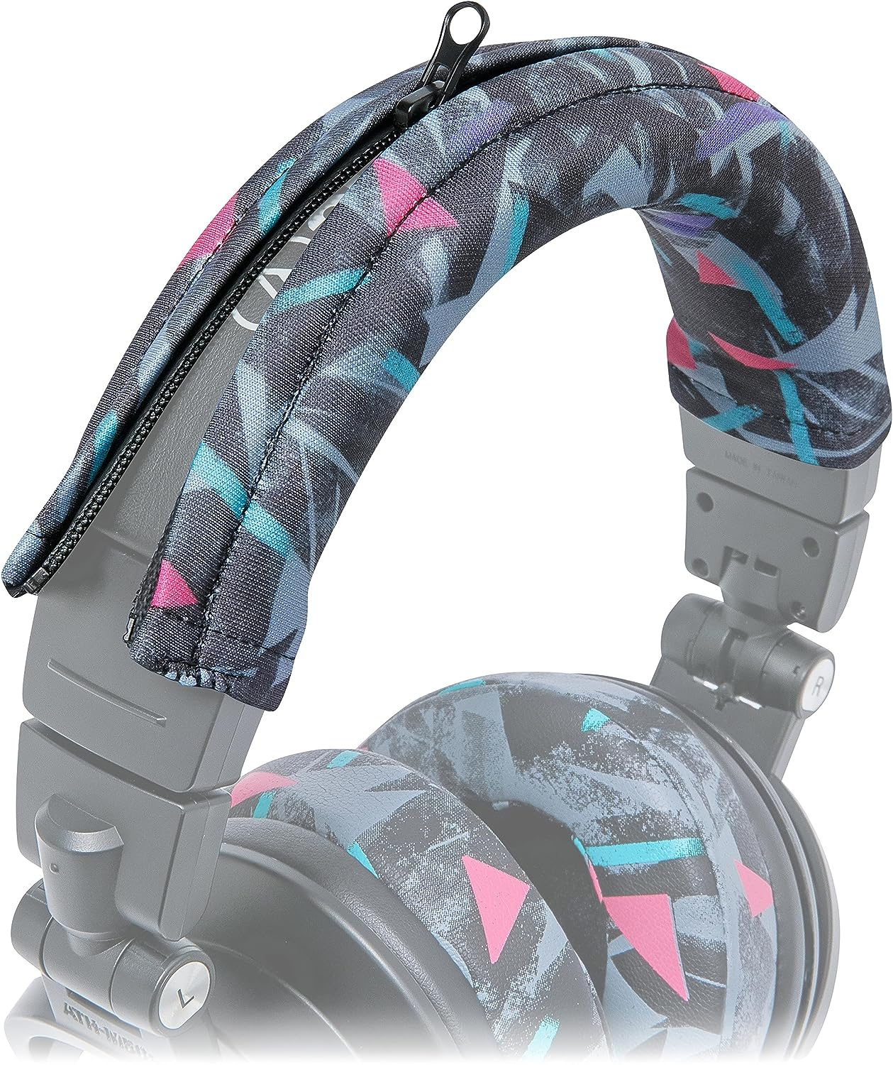 WC Bandz V2 Protective Headband Cover for Audio Technica ATH M Series Headphones - Machine Washable, No More Flaking Leather - Compatible with M50X / M50XBT / M50 / M40X & More | (Black Camo)