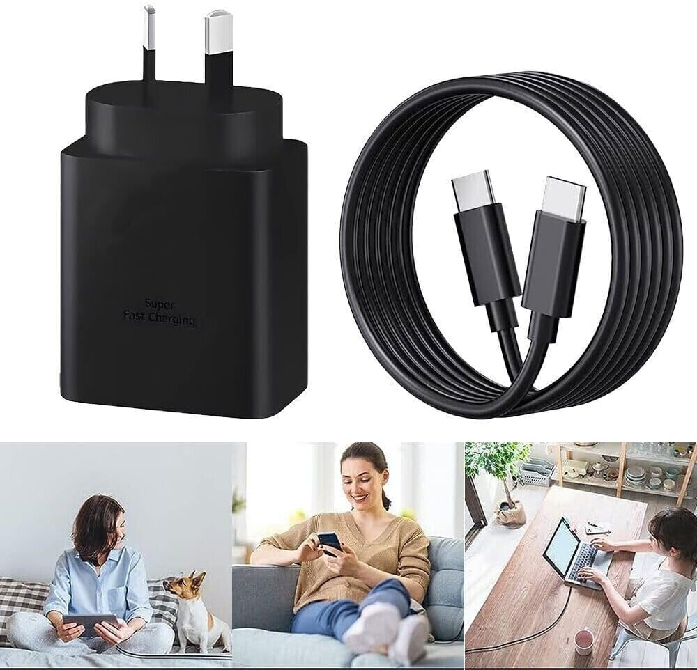 2 Pack 45W USB-C Super Fast Charger with 100W Cable, USB-C Charger Compatible with Samsung Galaxy S25 Ultra/S25 Plus/S25/S24 Ultra/S24+/S24, PPS Charger for Ipad Pro image number 3