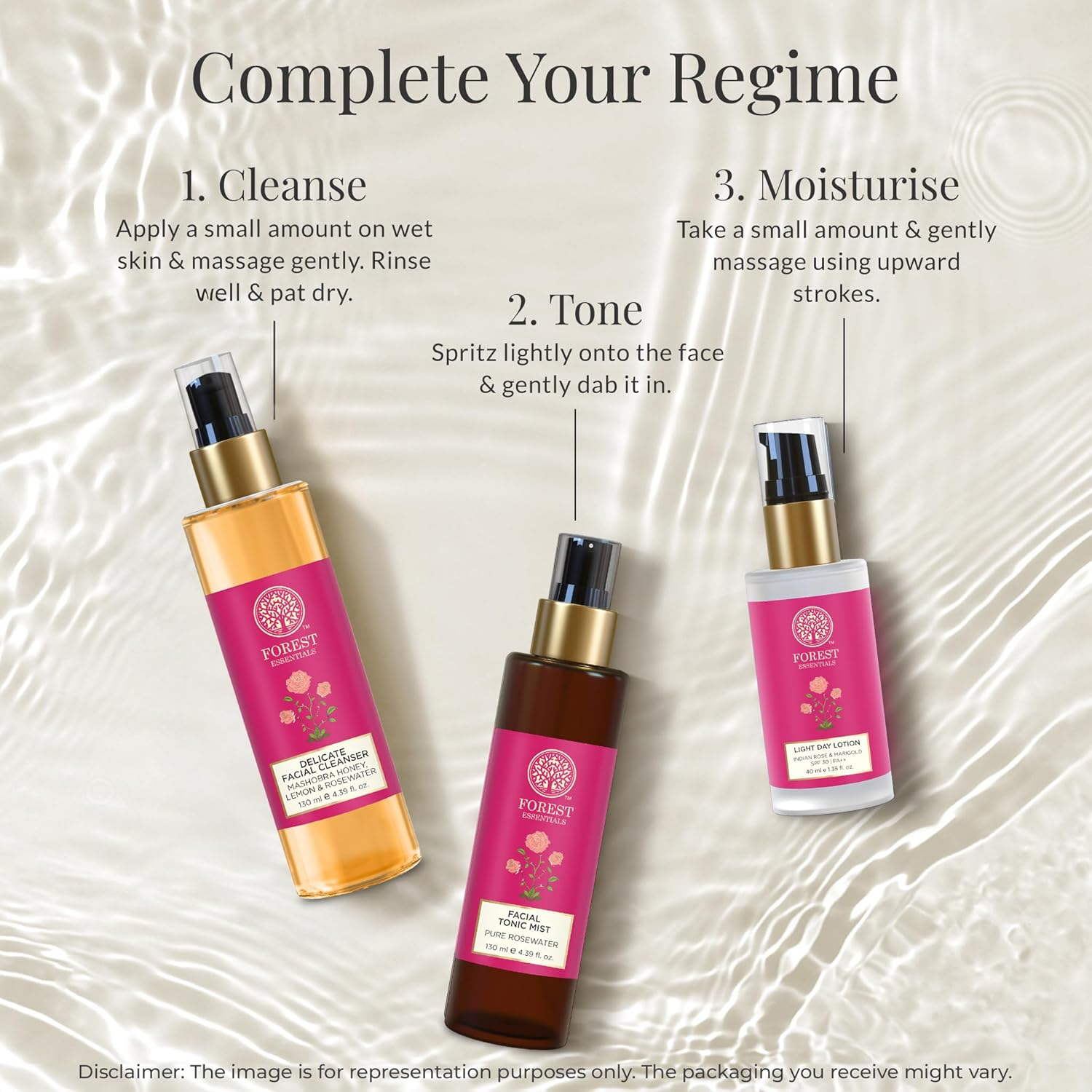 Forest Essentials Travel Size Facial Cleanser Rosewater, Honey Lemon, 50Ml image number 6