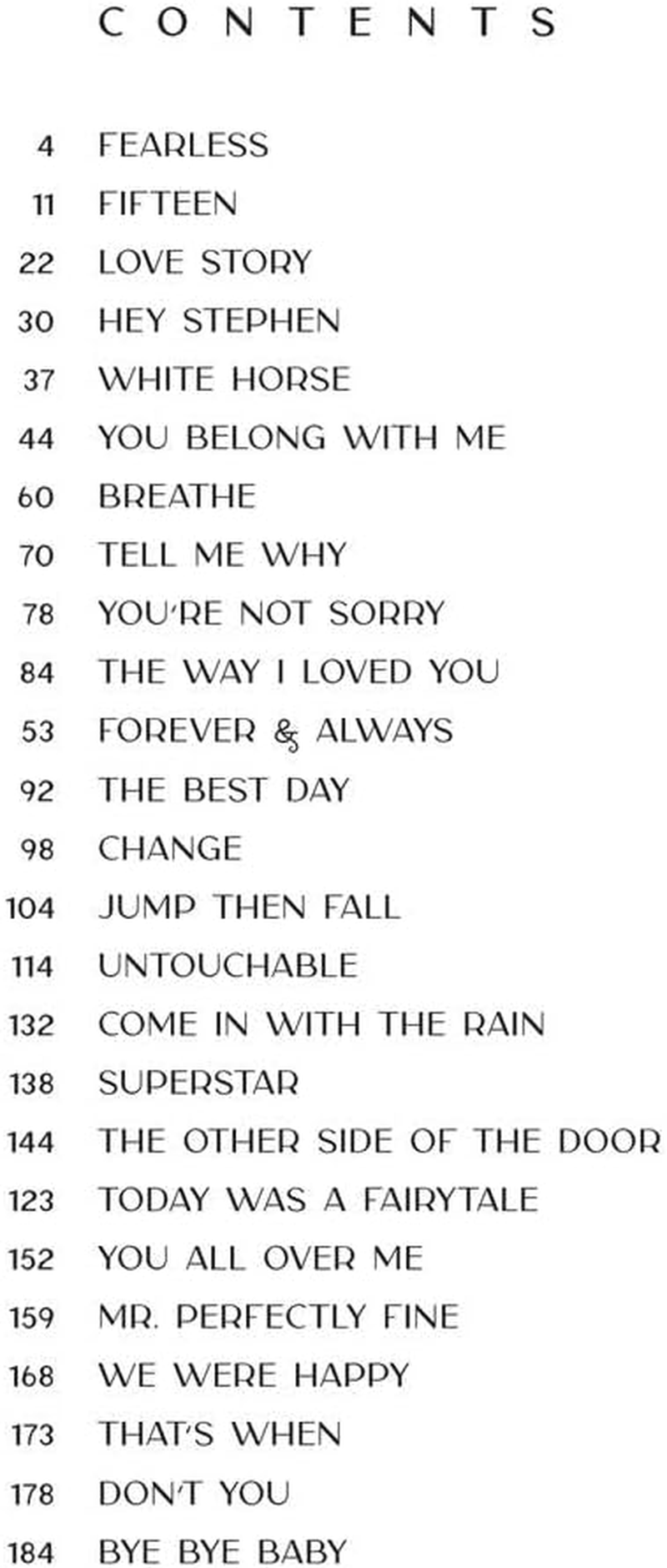 Hal Leonard Taylor Swift Fearless Songbook (Taylor'S Version) image number 2