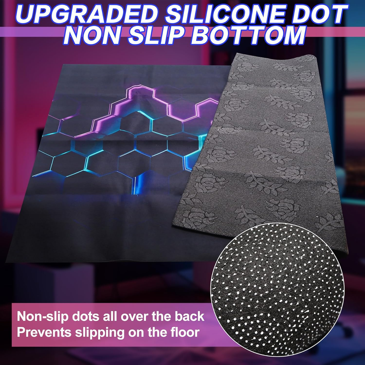 Game Area Rug for Boy Room, Non-Slip Gaming Geometric Play Mat for Playroom Bedroom, 3D Colorful Gamer Activity Centerpiece Area Rugs Floor Mat Carpet Decorative (Color 3, 120X160Cm) image number 1