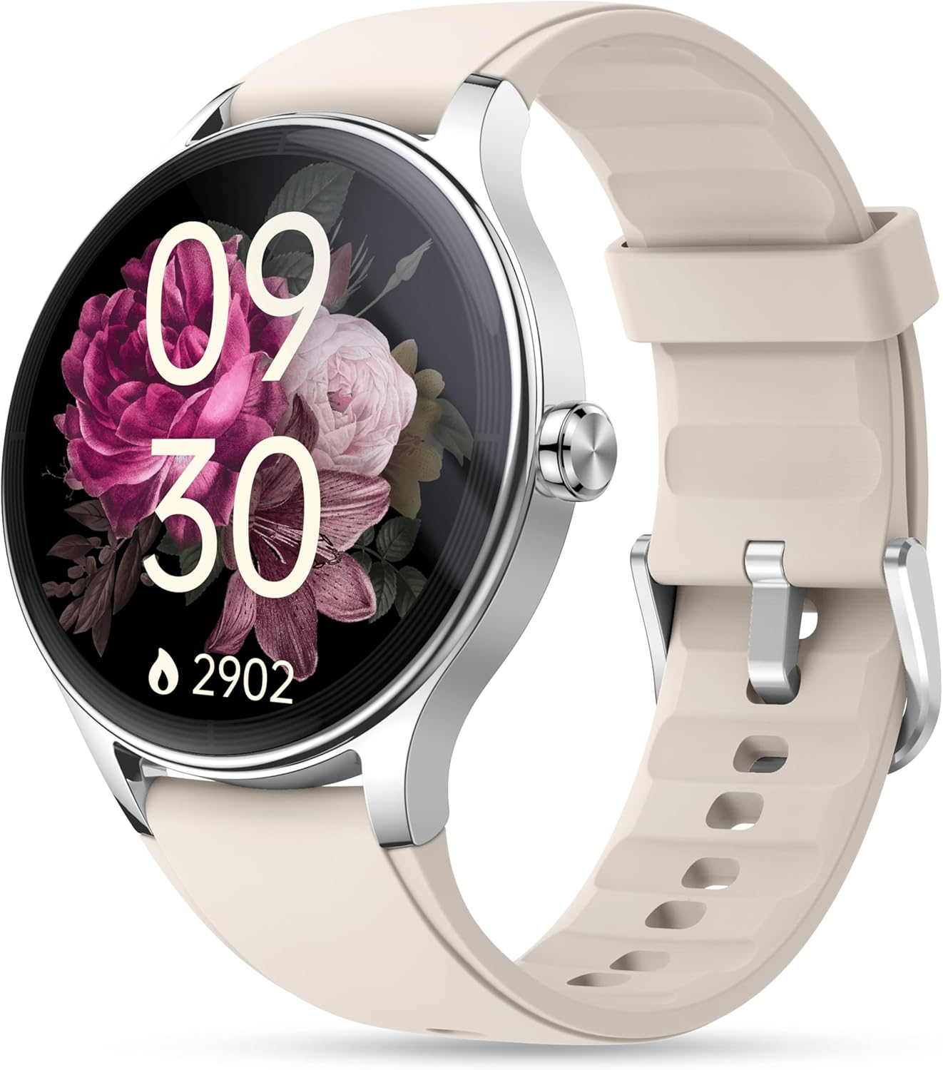 Smart Watch, 41Mm Fitness Tracker Watch, Answer/Make Calls, 1.27&rsquo;&rsquo; Digital Smartwatch with AI Voice, IP68 Waterproof Watch Calculator, Calendar, Games for Ladies, Women & Men