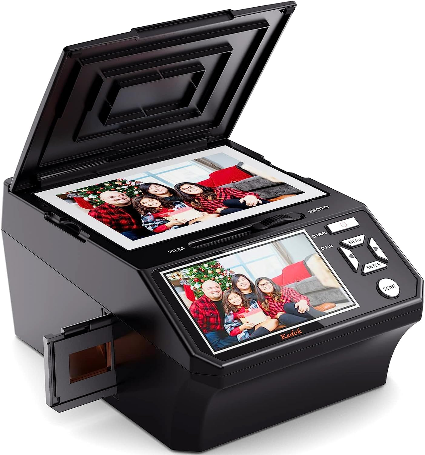 Digital Film and Slide Scanner Multi Scanner for Photos, Slides and Negatives with 5" LCD Screen, Converts 35Mm, 110Mm Movies/Photos/Business Cards to 22MP Digital JPEG Format + 8GB SD Card image number 6