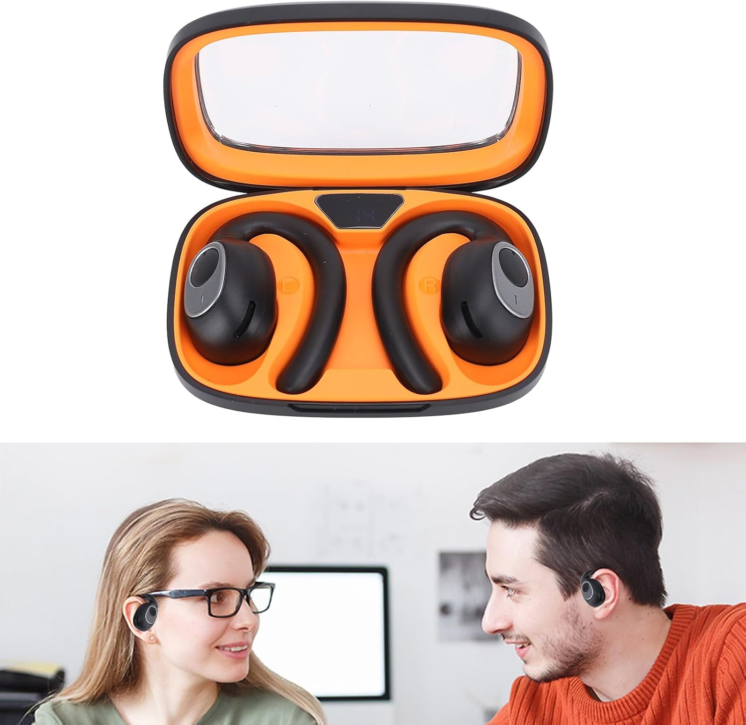 XUMIUZIY Language Translator Earbud, Real Time Translator Headset with 4 Modes, Ergonomic Hi Fi Stereo Sound 80 Languages and 14 Voice Translations for Travel Business image number 1