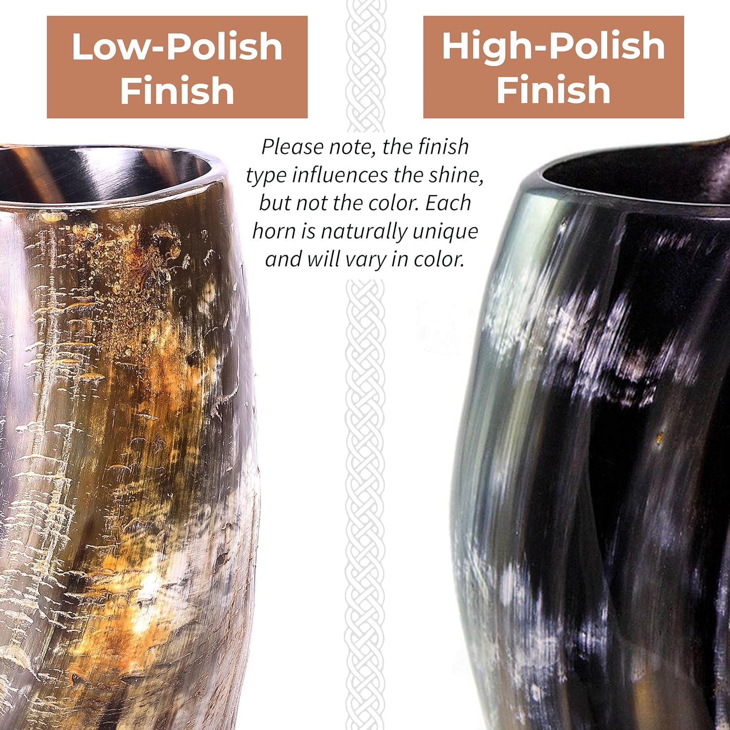 Norse Tradesman Genuine Viking Drinking Horn Mug&hellip; (500 MLS, Original, Low Polish) image number 5