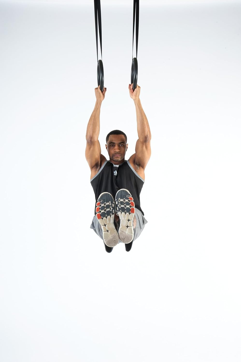 Black Mountain Products Multi-Use Exercise Gymnastics Rings, Black image number 3