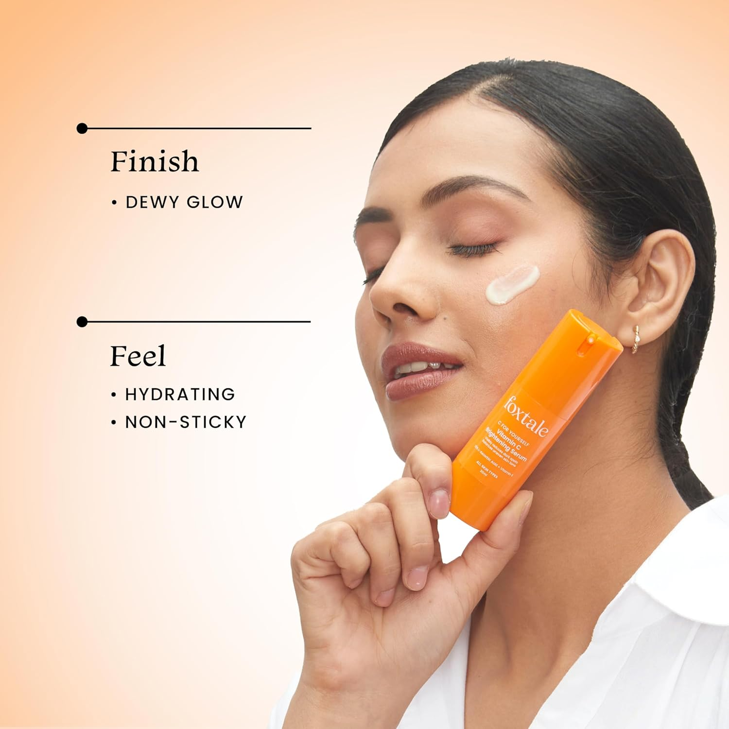 Foxtale 15% Vitamin C Face Serum for Glowing Skin | Purest Vitamin C (L-Ascorbic Acid) with Vitamin E | Moisturizing Serum for Sensitive Skin | All Skin Types | Face Serum for Men & Women | 30 Ml