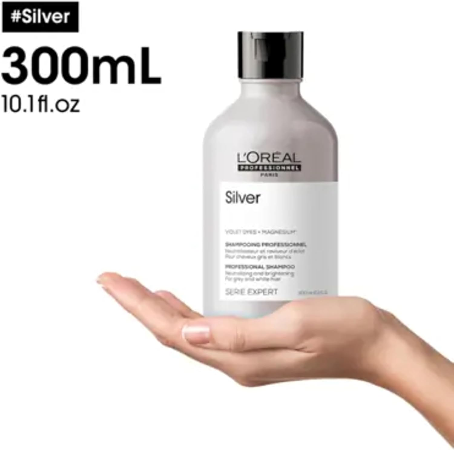 L&rsquo;Or&eacute;al Professionnel Color Depositing Purple Shampoo | Salon Grade Neutralization of Unwanted Brassy & Yellow Tones | for Natural, Colored, or Bleached White, Silver, & Blonde Hair | 300Ml