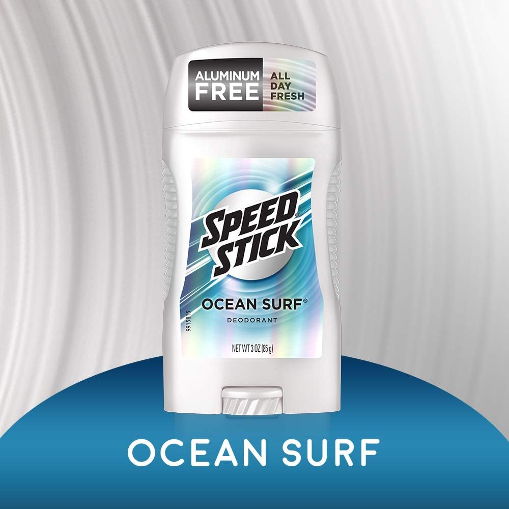 Speed Stick Deodorant, Ocean Surf, 3-Ounce Sticks (Pack of 6) image number 4