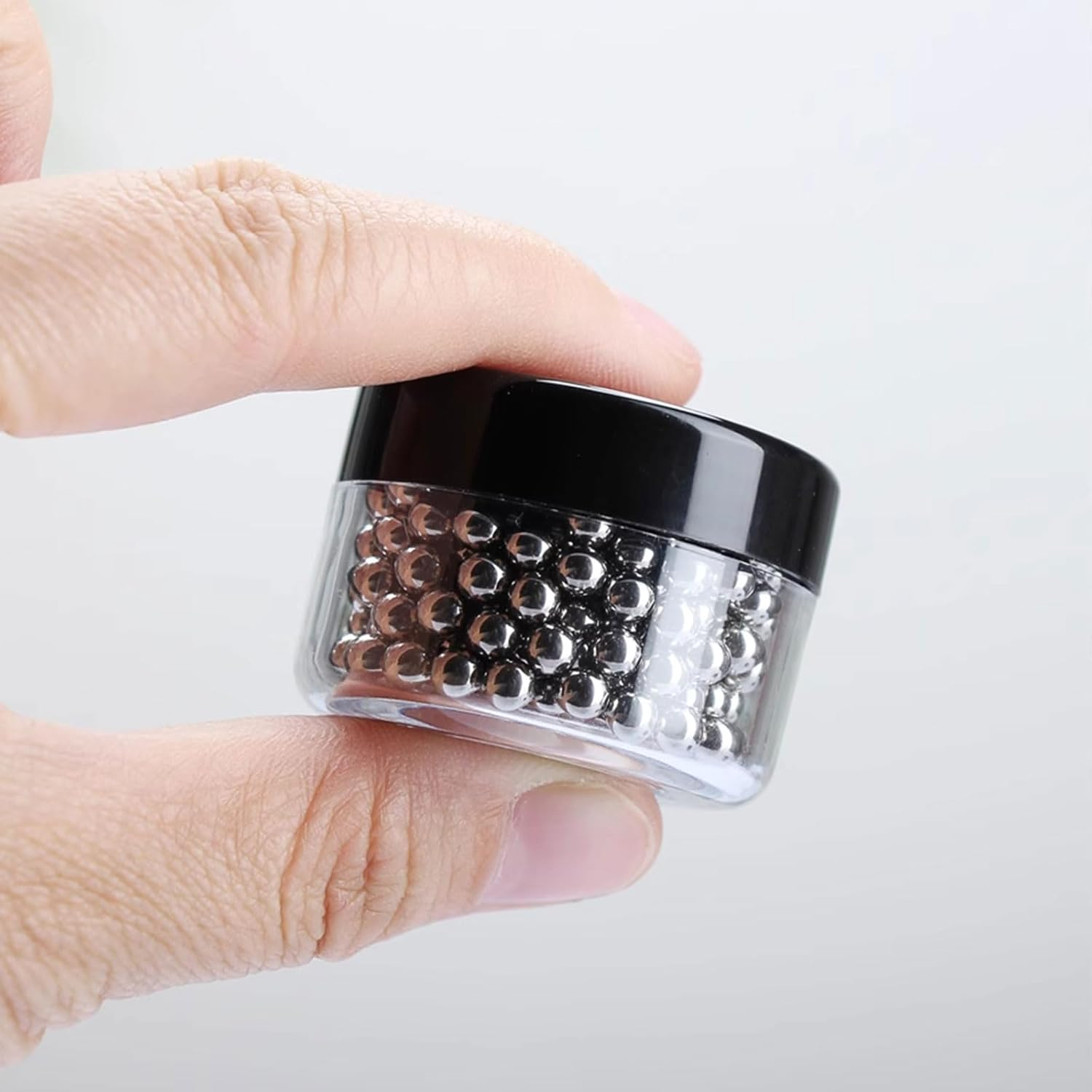 Xolixorium Decanter Cleaning Beads 1000Pcs Stainless Steel, Rustproof Reusable Cleaner Balls for Wine Decanter Carafe Glass Bottles Vase image number 1