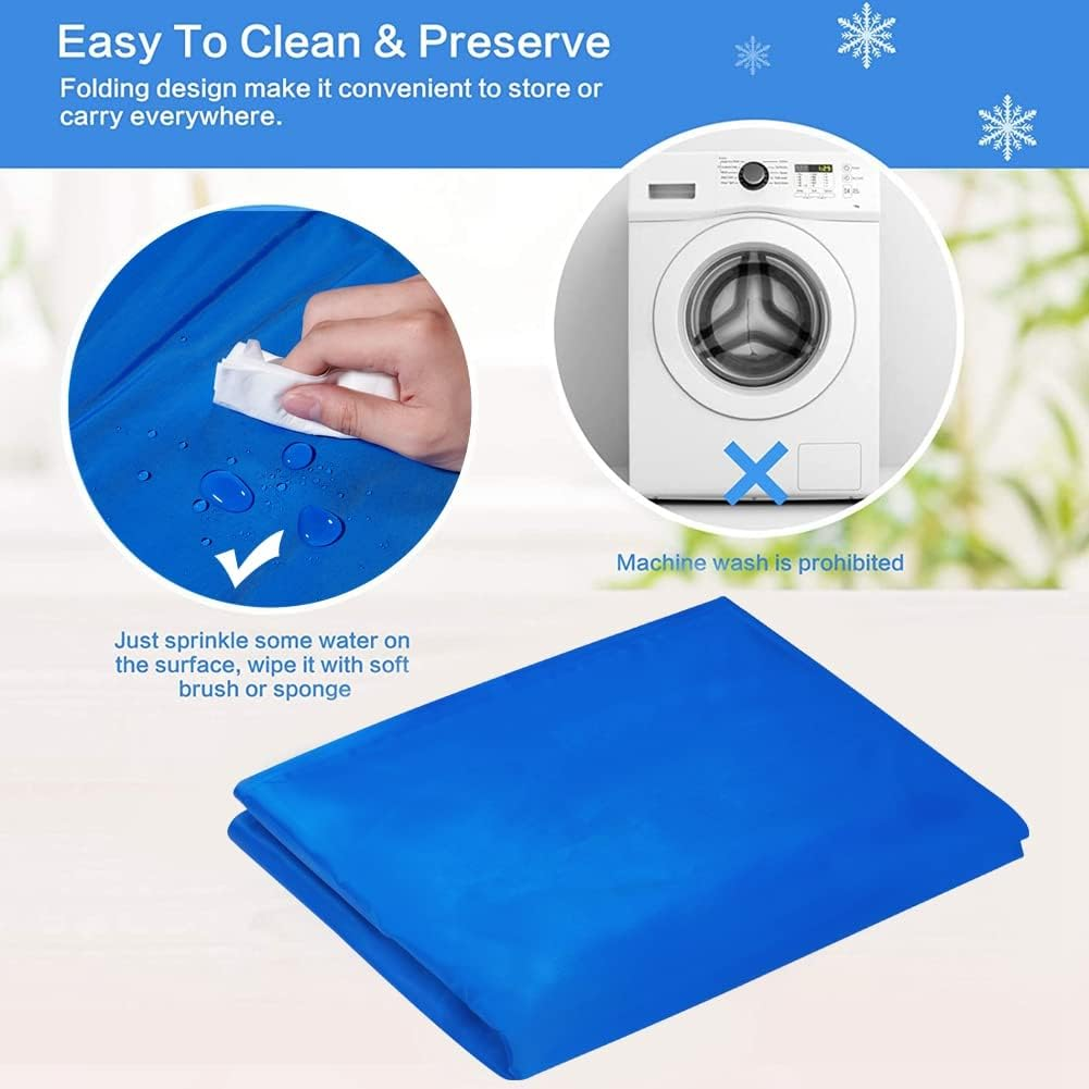 Xhuangtech Dog Cooling Mat, Extra Large Self Cooling Mat for Dogs and Cats Pets Summer Sleeping Mattress Accessories for Bed or Car (XL - 81 X 96 Cm) image number 1