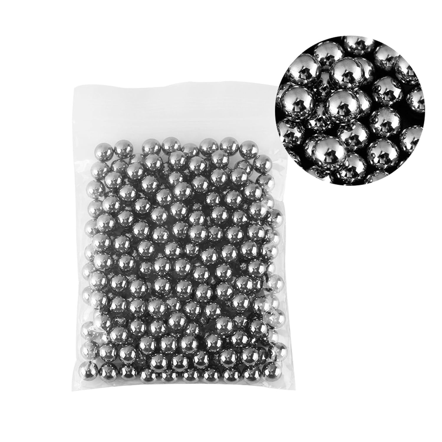 1/4 -Inch G10 Steel Balls, 200 Pcs Industrial Storage Balls for Roles and Bearings
