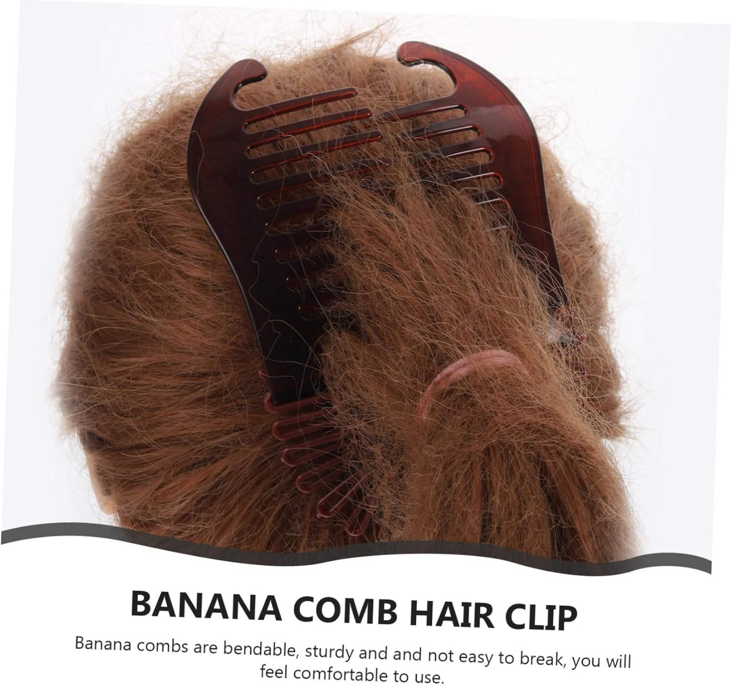 PAMINGONO Pack of 4 Interlocking Banana Combs Clips for Braiding and Styling Hair Comb for Women Thick Hair Double-Sided Hair Clip for Medium Length Curly Hair image number 5