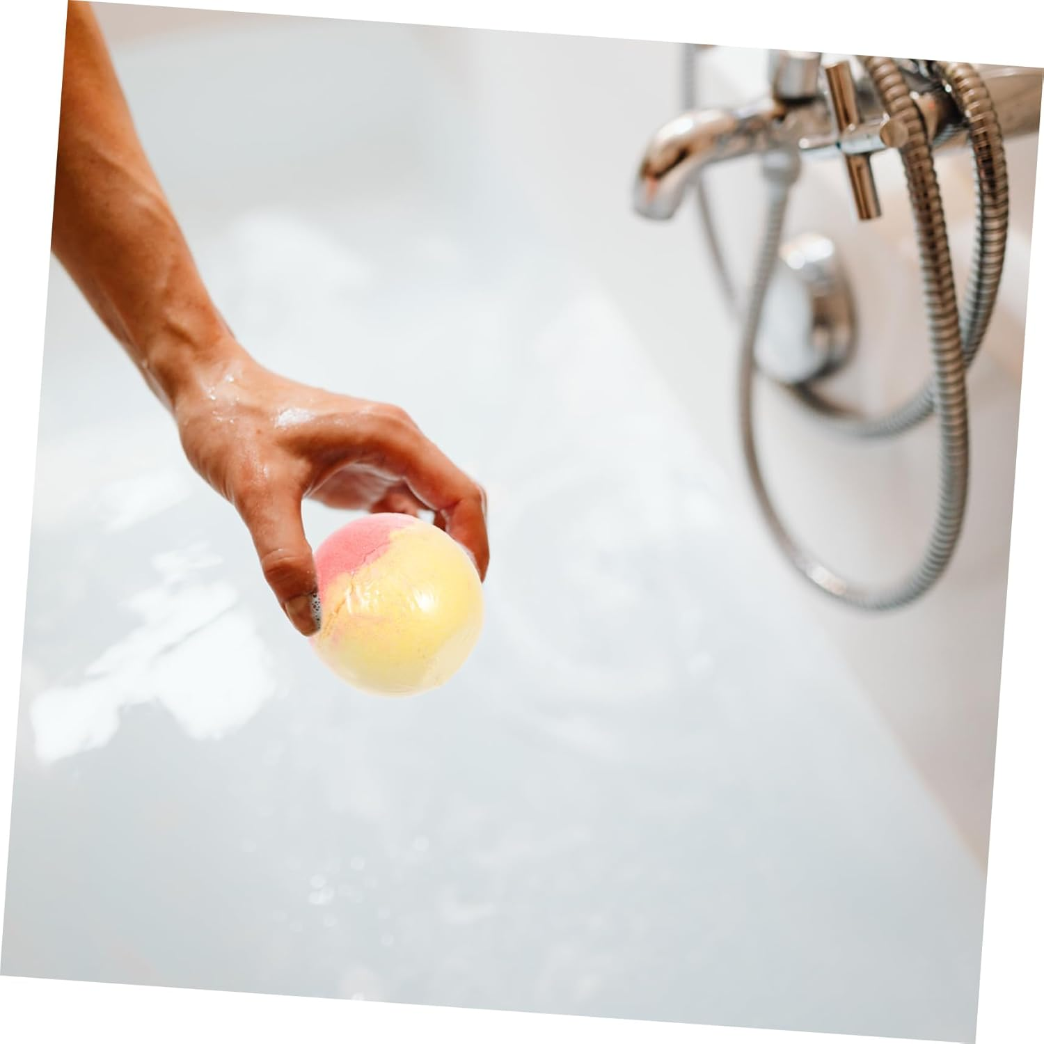 Healeved Decorative Sea Salt Bath Ball Moisturizing Aroma Bathing Sphere for Relaxation for Mothers Friends and Boy Girl Luxurious Foaming Shower Supply image number 3