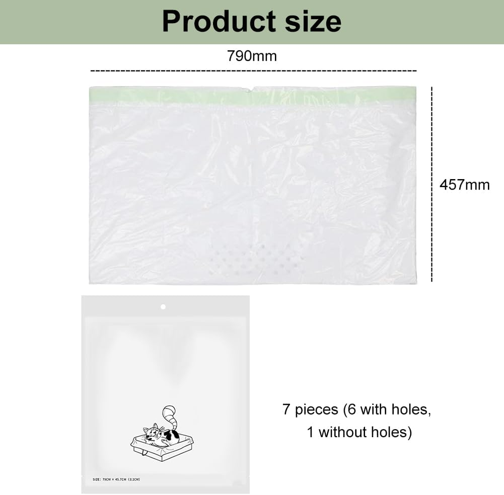 Cat Litter Tray Bag Cat Litter Bag Overlaid Filter Bags for Cat Litter Tray with Carry Handle Cat Litter Tray for Changing Cat Litter Tray for Cat Litter Tray image number 4
