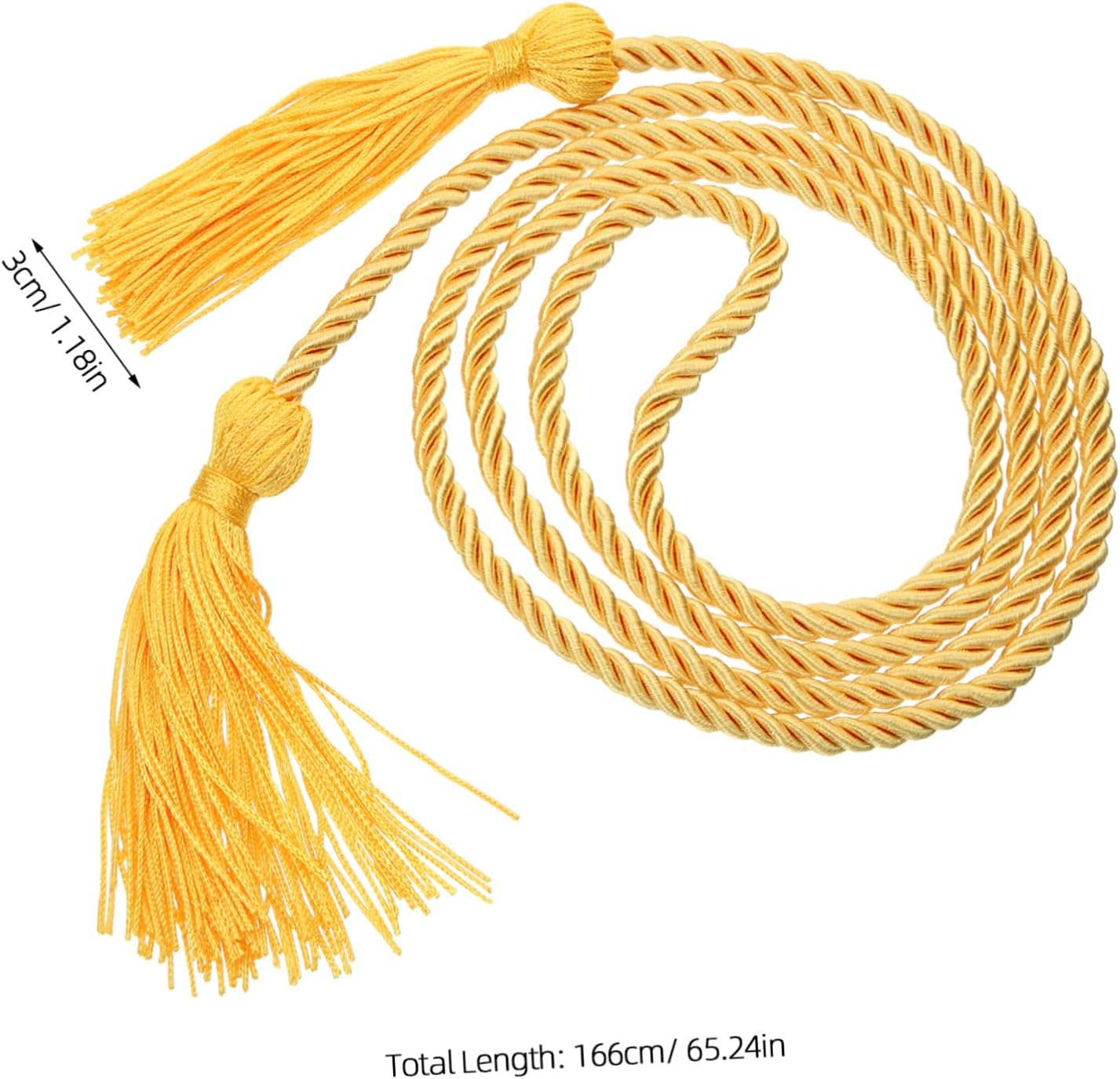 Hohopeti 2Pcs Graduation Cords Tassels Honor Cord for Graduation Ceremony for Graduates Souvenir for Bachelor and Doctoral Degrees image number 3
