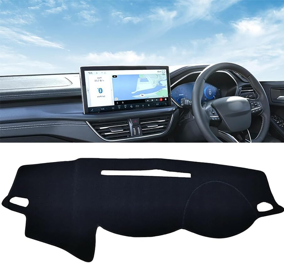 Evervenz Dash Mat for Mitsubishi Triton 2015 2016 2017 2018 2019 2020 2021 2022 2023 2024 2025 Flannel（Without HUD） Dash Cover Dashboard Cover Triton01 image number 6