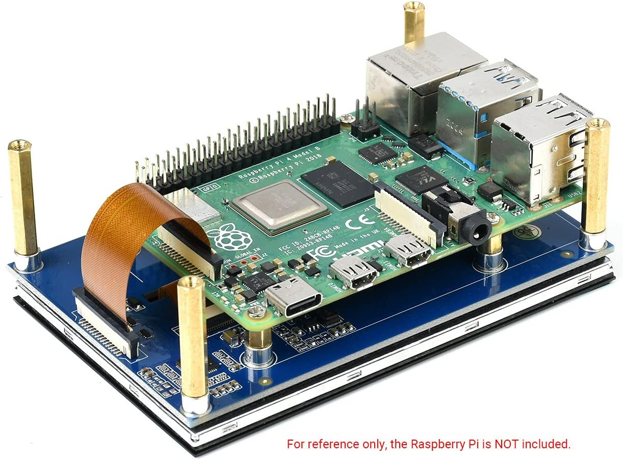 Waveshare 4.3Inch Capacitive Touch Small Display Compatible with Raspberry Pi 5/4B/3B+/3A+/3B/2B/B+/A+ CM3/3+ with IPS Wide Angle MIPI DSI Interface image number 6