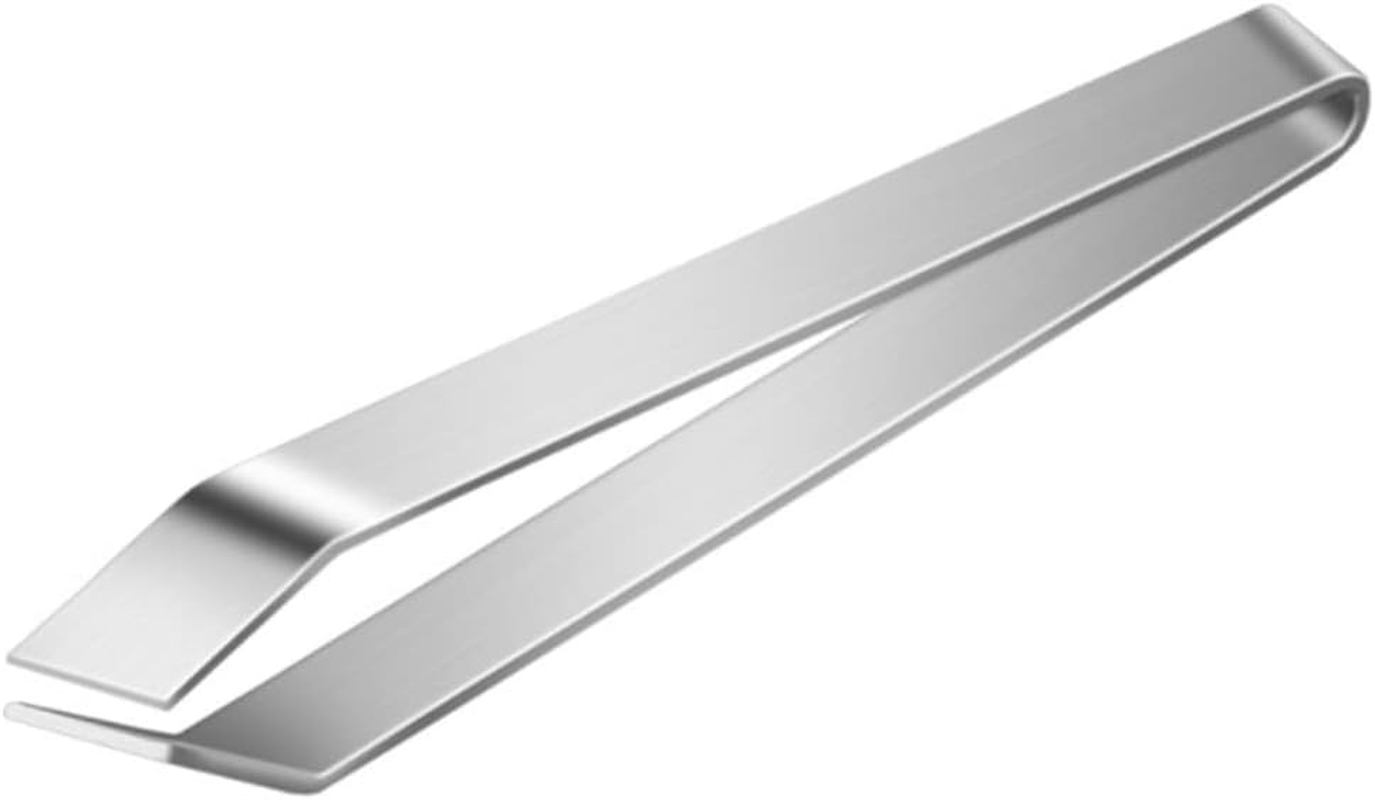 Tophomer 2 Pcs Fish Bone Tweezers, Stainless Steel Flat Tweezers Clip Bone Remover Puller Tweezer Tongs Pick-Up Craft Tool for Cooking Food image number 3