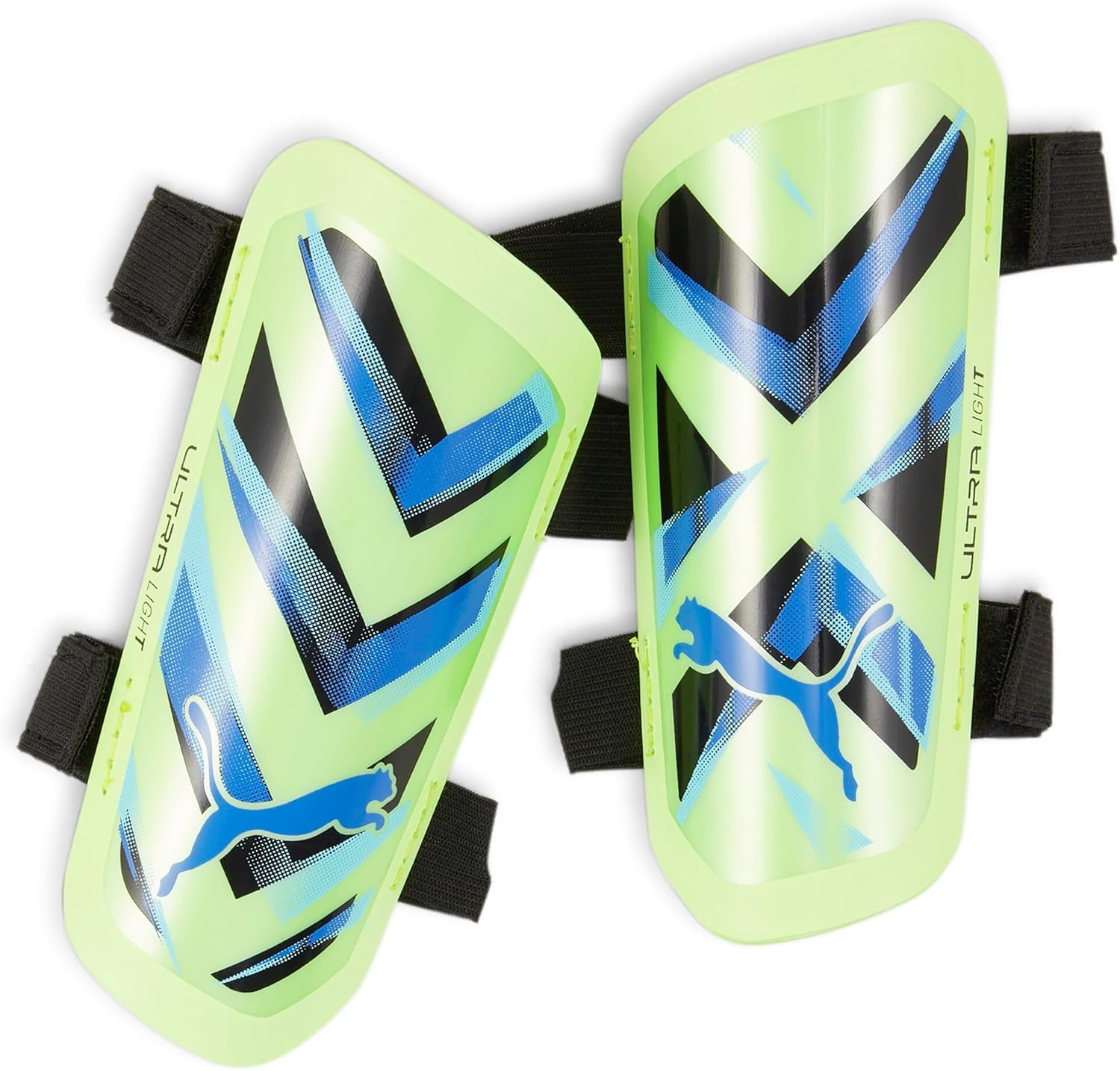 PUMA Ultra Strap Shin Pads, Adult, Unisex, Fizzy Light Parisian Night (Multicoloured)