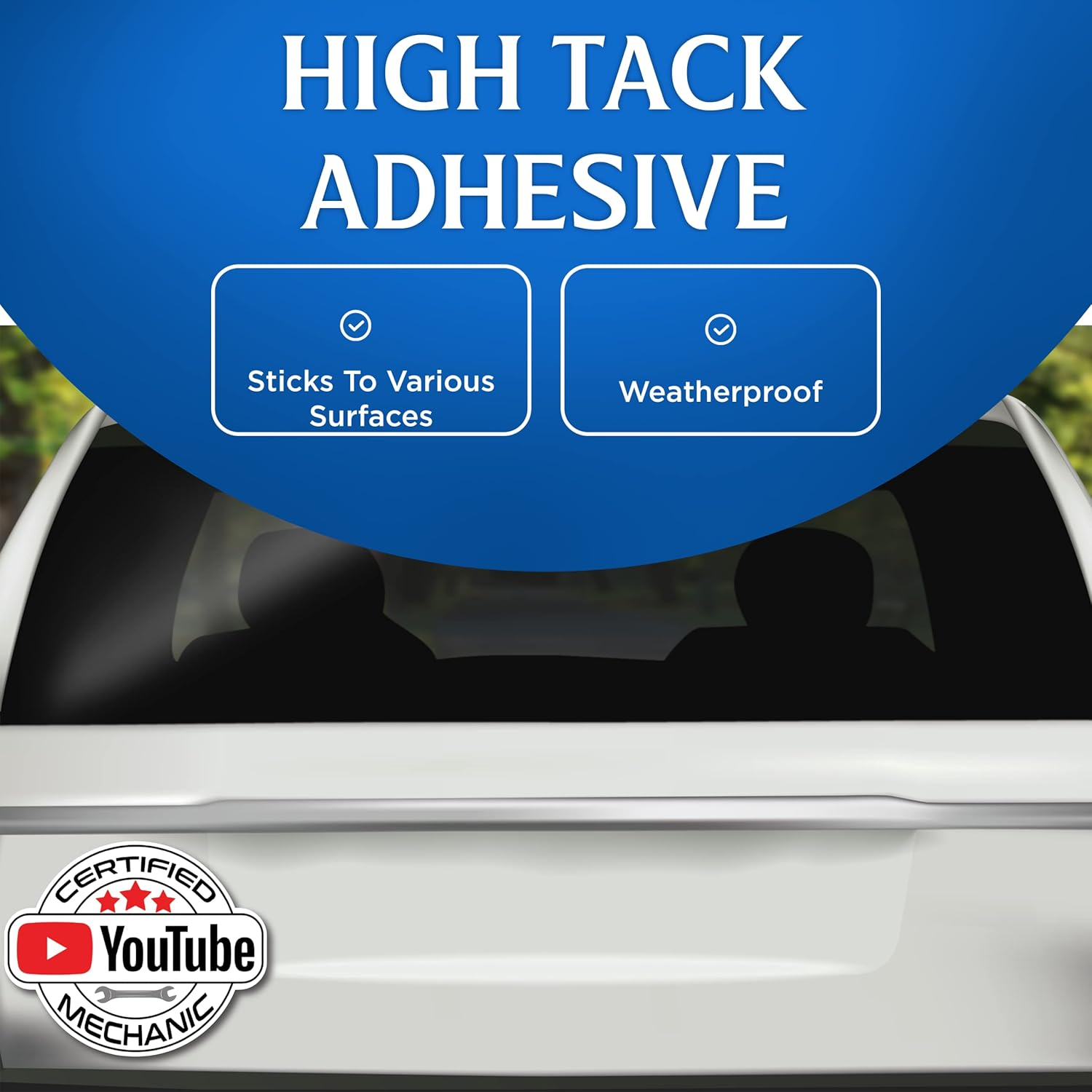 (3 Pack) Certified Youtube Mechanic Sticker - Funny You-Tube Mechanic Decal for Expert Mechanic - 5.5" - Automotive Industry - Office Gag Gift - Jokes for Friend - Made in USA - BMCS060 (BMCS060) image number 1