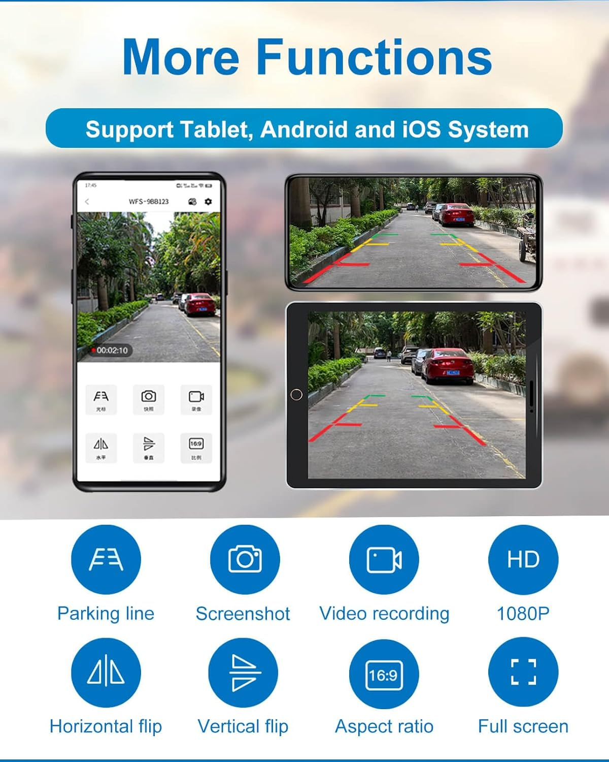 INSEETECH 1080P Magnetic Wireless Reversing Camera,90 Days Standby Rechargeable Battery, Waterproof Ip69K,Night Vision, Rear/Front View Camera for Caravan Trailer Pickup RV Car for Iphone Ipad Android image number 3