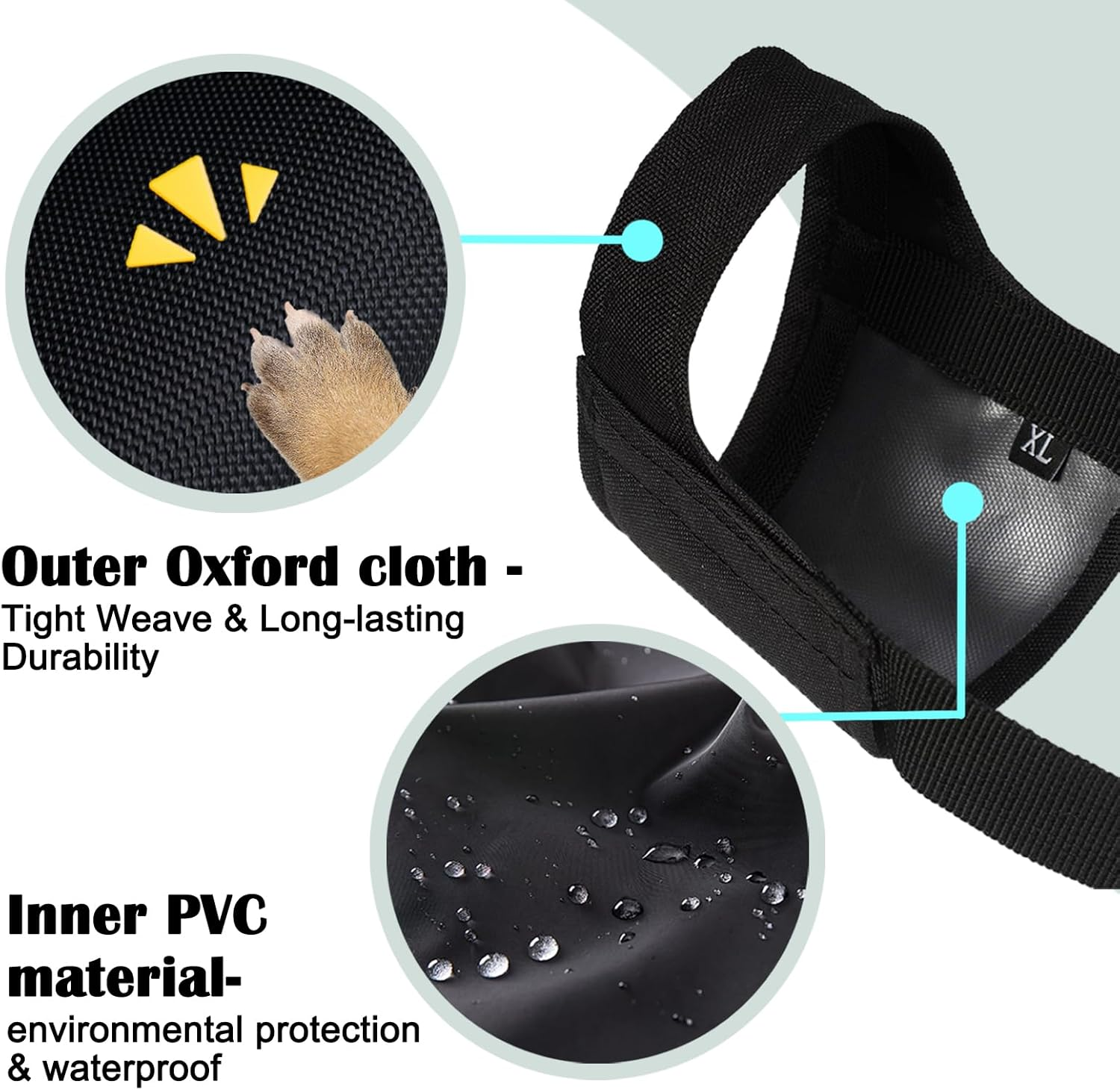 Mayerzon Short Snout Dog Muzzle for Small Medium Large Dog, Soft Muzzle for Chihuahua Shih Tzu American Bulldog for Grooming, Sturdy Oxford Mouth Guard anti Biting Chewing image number 1