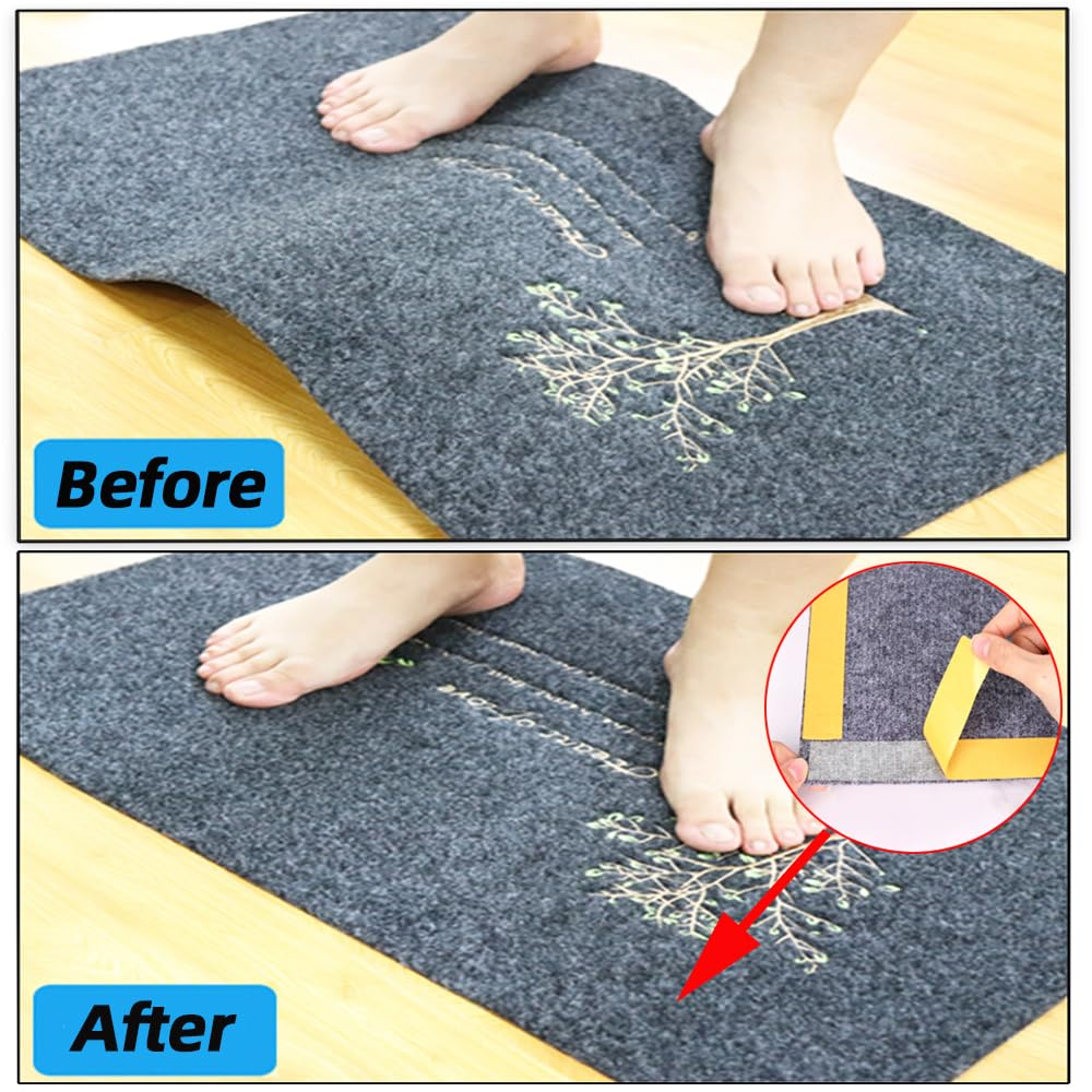 Skycabin Double Sided Fabric Tape Heavy Duty Carpet Tape,Strong Adhesive Mounting Tape for Carpets, Arts & DIY Crafts,Woodworking,Wall Mounting and Fixing,1In X 66FT No Residue High Tack image number 1